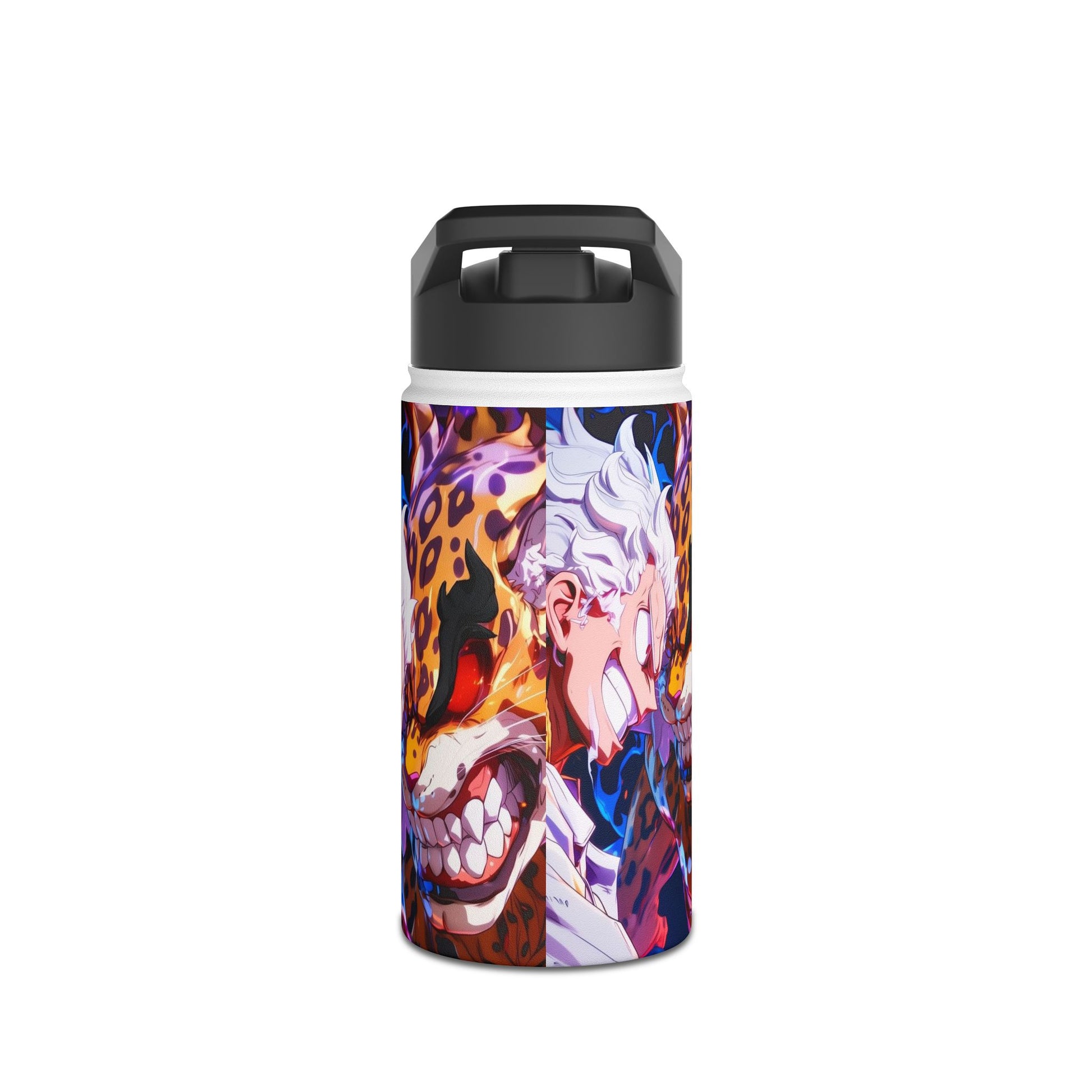 Vibrant Stainless Steel Water Bottle - Bold Graphic Design for Adventurers