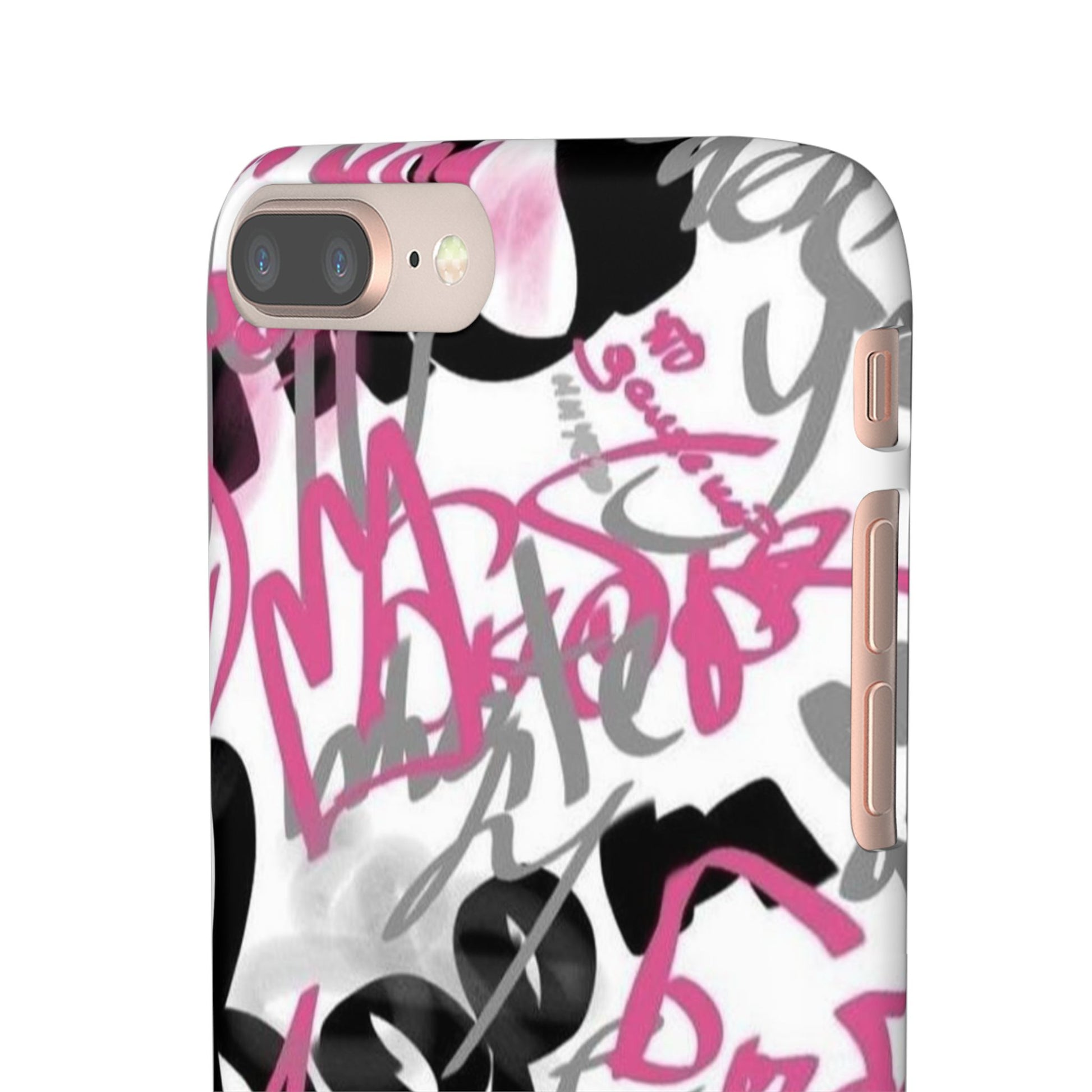 Trendy Graffiti Snap Cases for iPhone - Stylish Protection with Vibrant Art