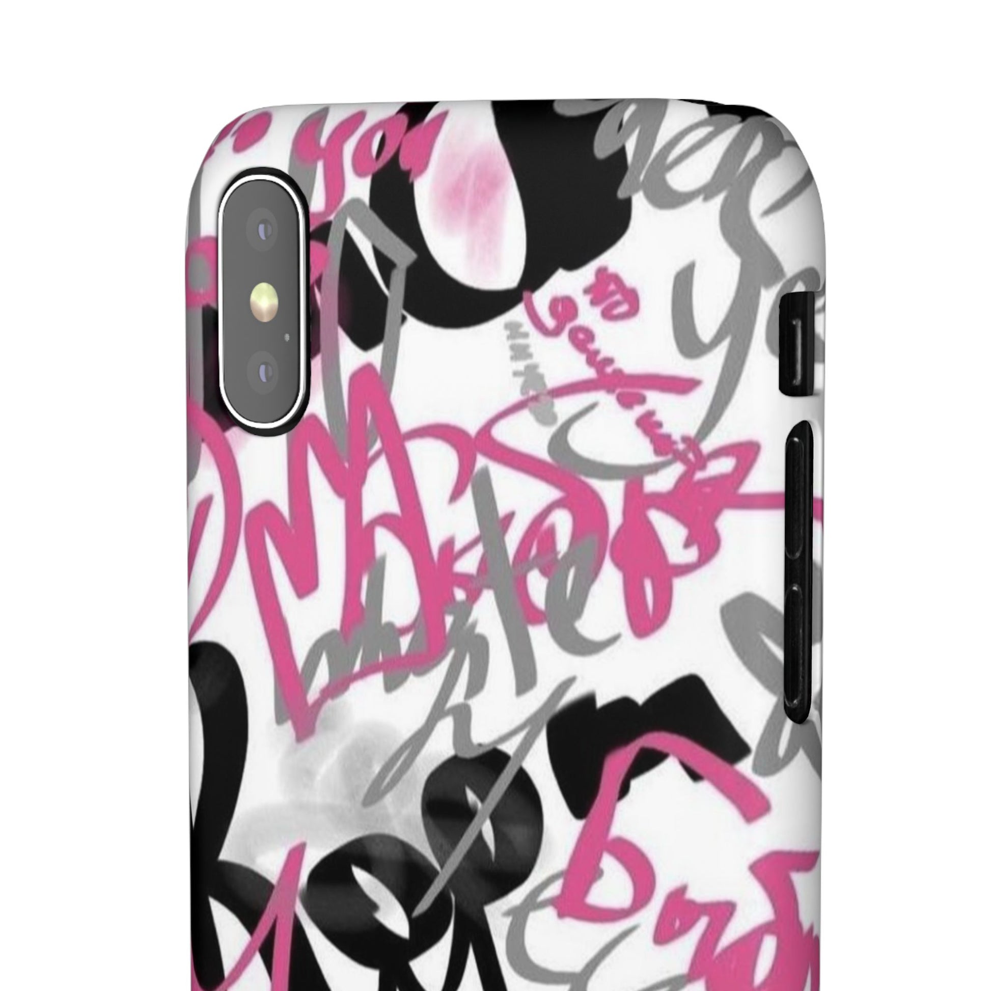 Trendy Graffiti Snap Cases for iPhone - Stylish Protection with Vibrant Art