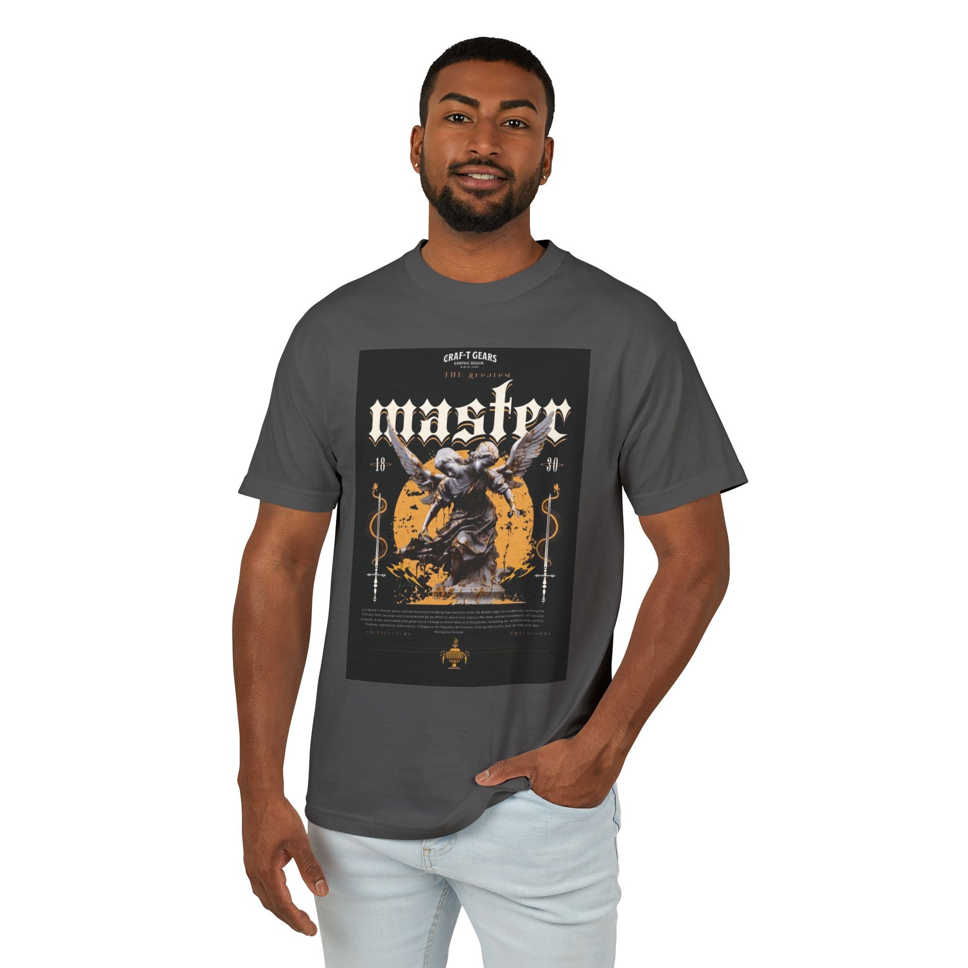 Male Vintage Graphic Tee - 'Wasted' Design for Casual Style