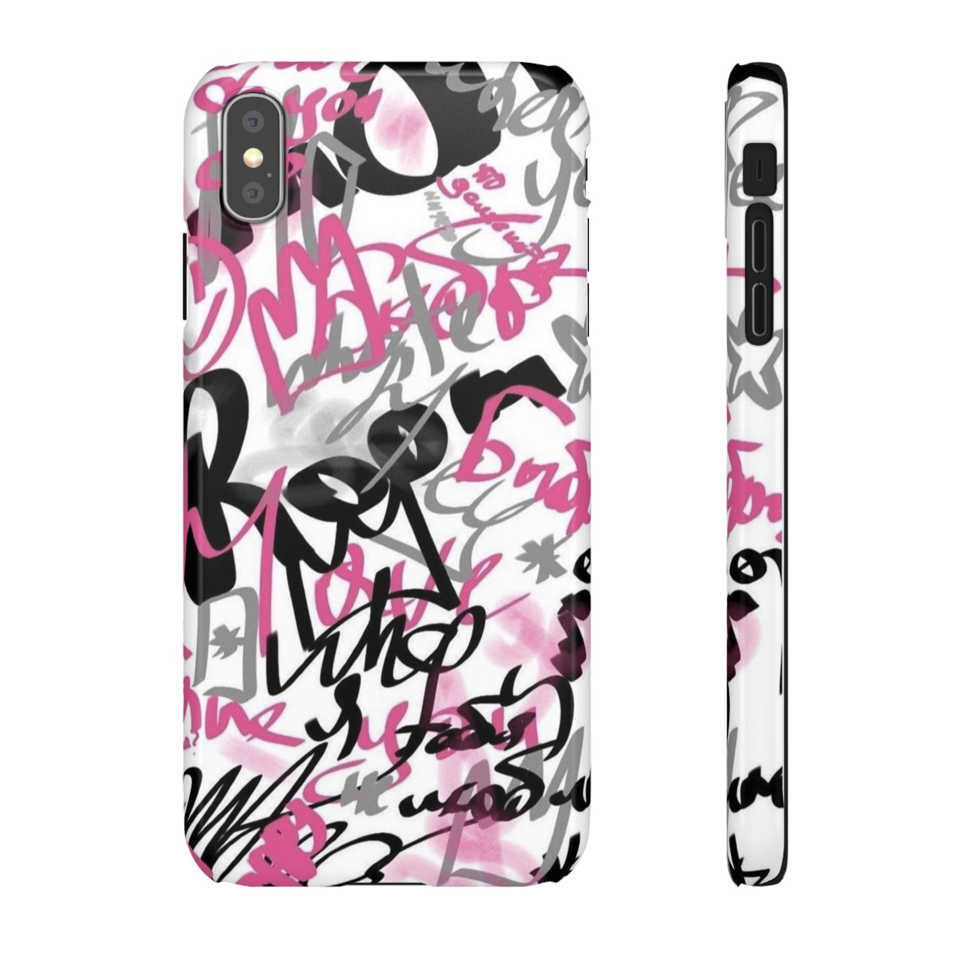 Trendy Graffiti Snap Cases for iPhone - Stylish Protection with Vibrant Art