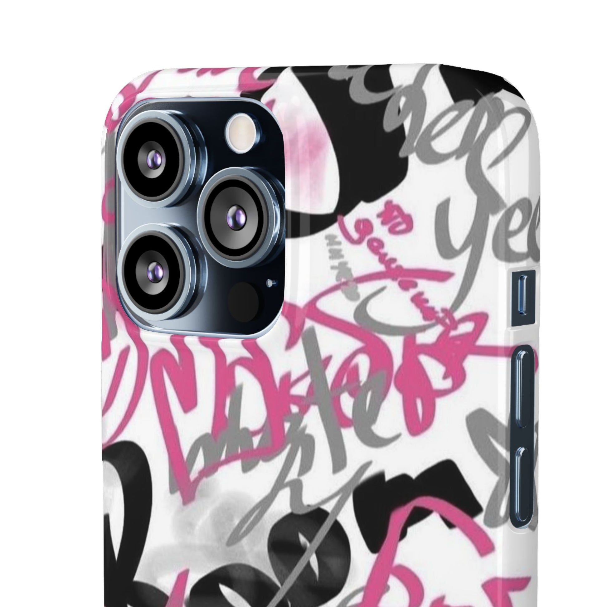 Trendy Graffiti Snap Cases for iPhone - Stylish Protection with Vibrant Art