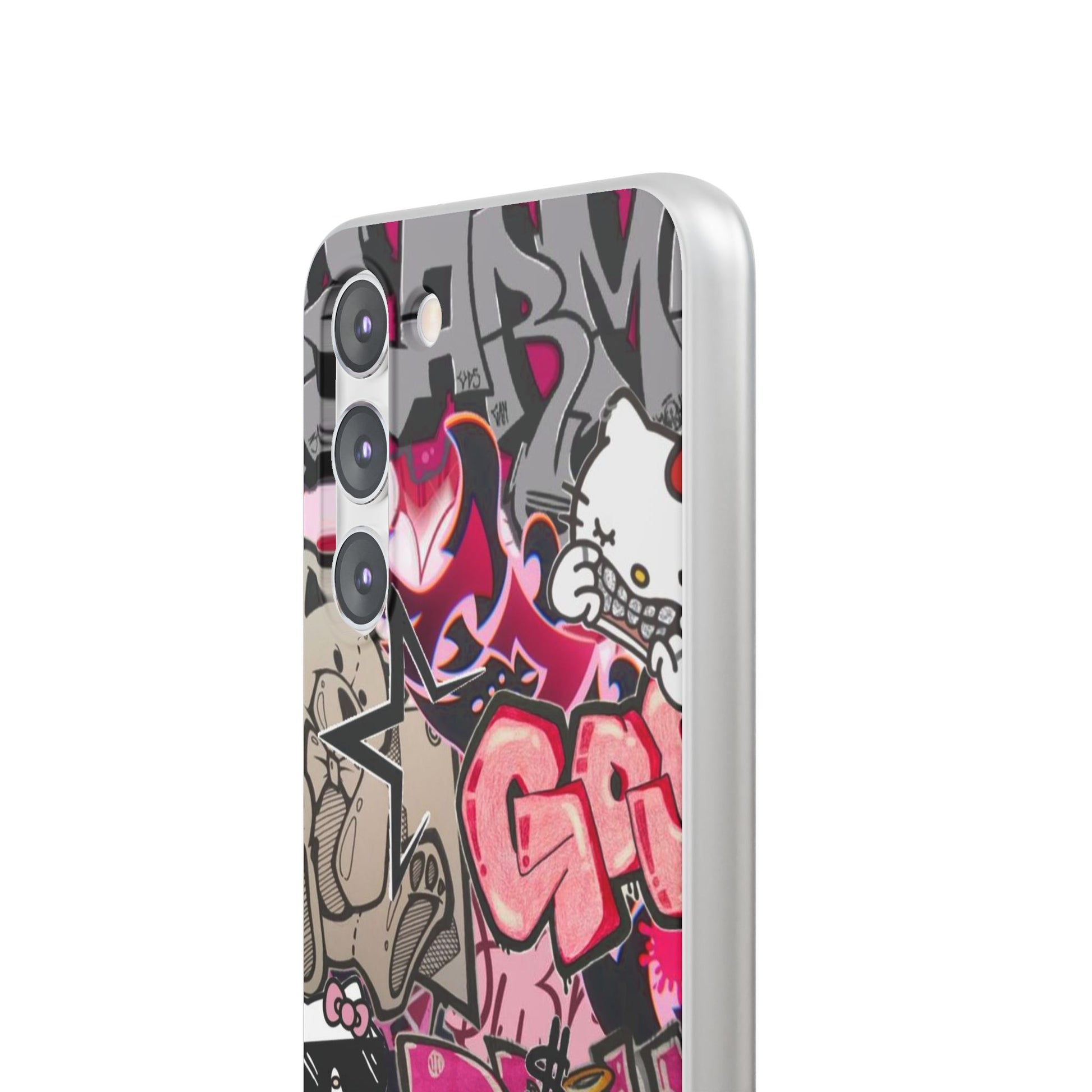 Urban Graffiti Flexi Cases - Colorful Street Art Phone Cover for Trendsetters