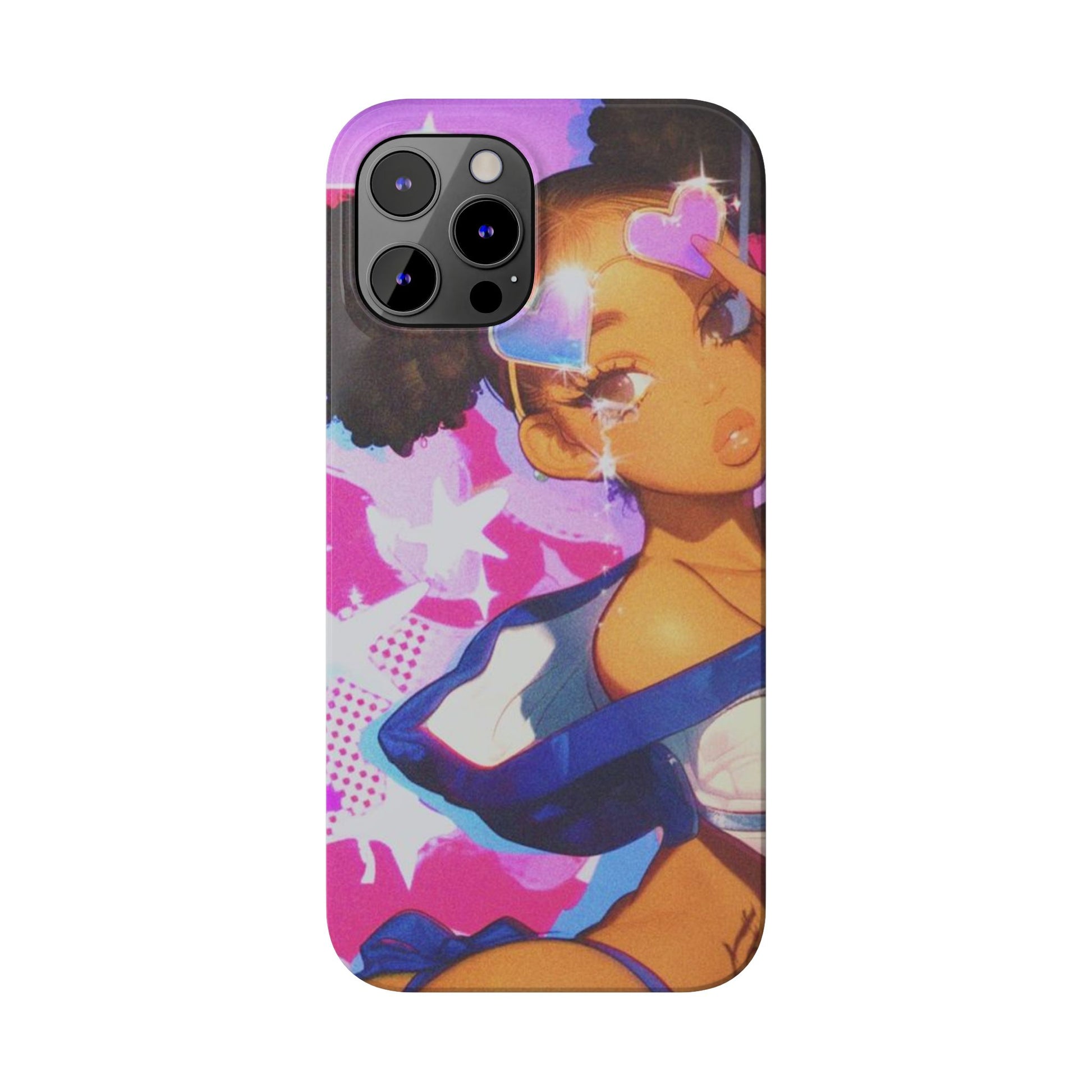 Colorful Anime Slim Phone Cases | Cute Phone Cover, Kawaii Aesthetic, Cartoon Girl, Gifts for Her, Trendy Accessory