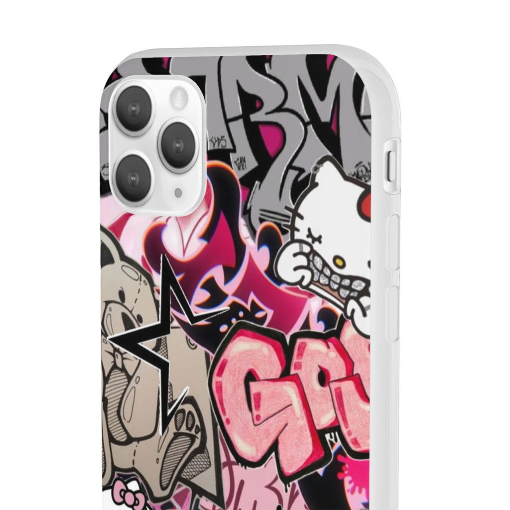 Urban Graffiti Flexi Cases - Colorful Street Art Phone Cover for Trendsetters