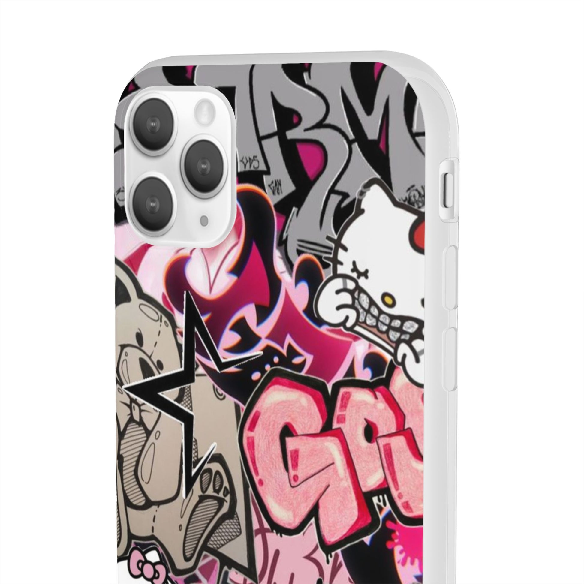 Urban Graffiti Flexi Cases - Colorful Street Art Phone Cover for Trendsetters