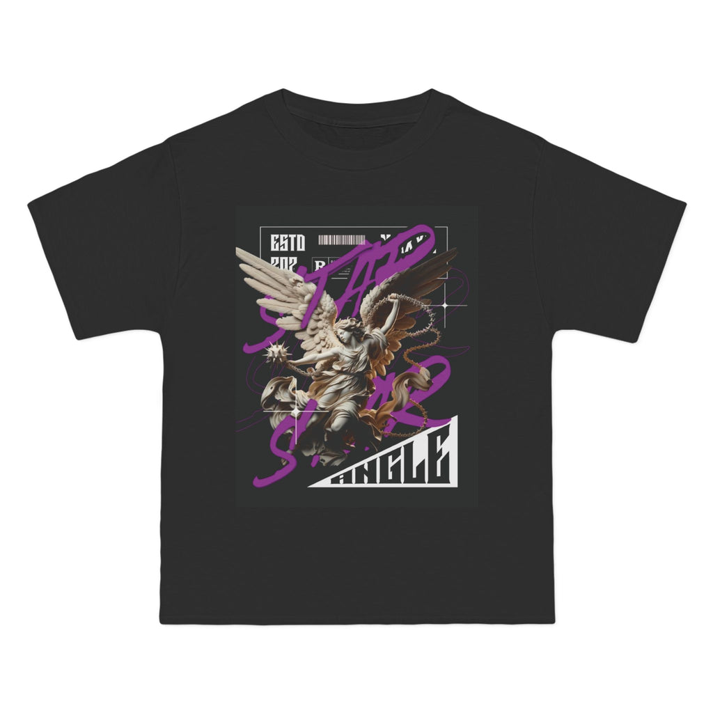 Street Art Angel Short-Sleeve T-Shirt - Graphic Tee for Music Lovers