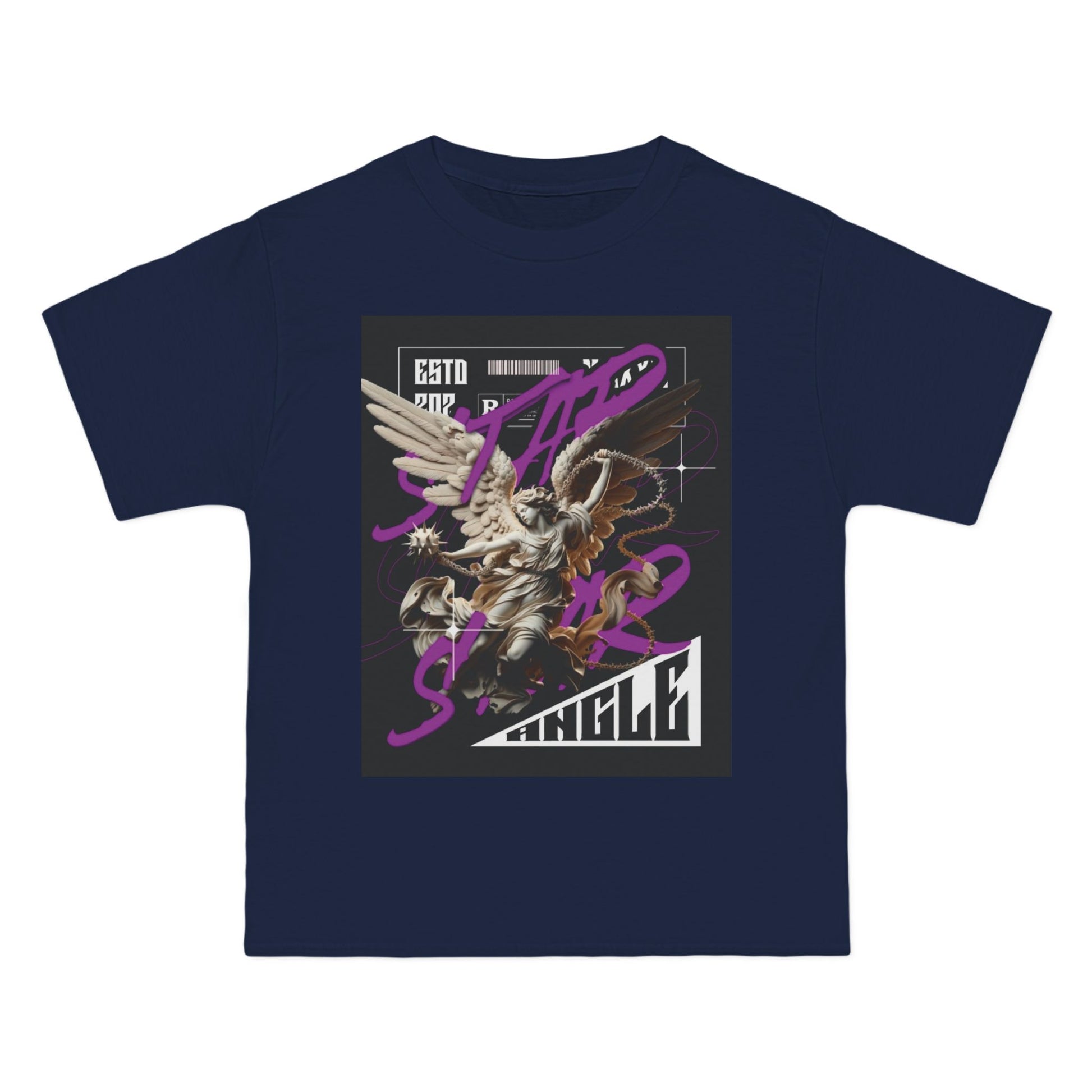 Street Art Angel Short-Sleeve T-Shirt - Graphic Tee for Music Lovers