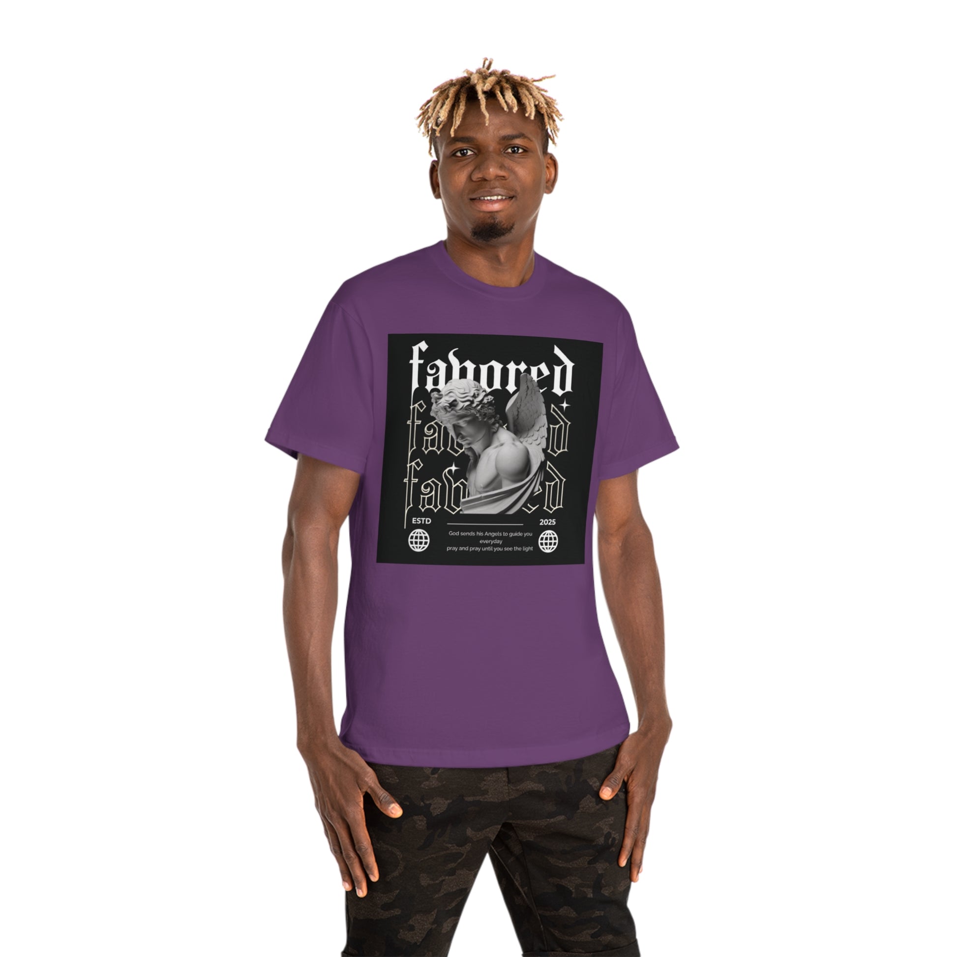 Favored Male Graphic T-Shirt - Stylish and Inspirational Apparel