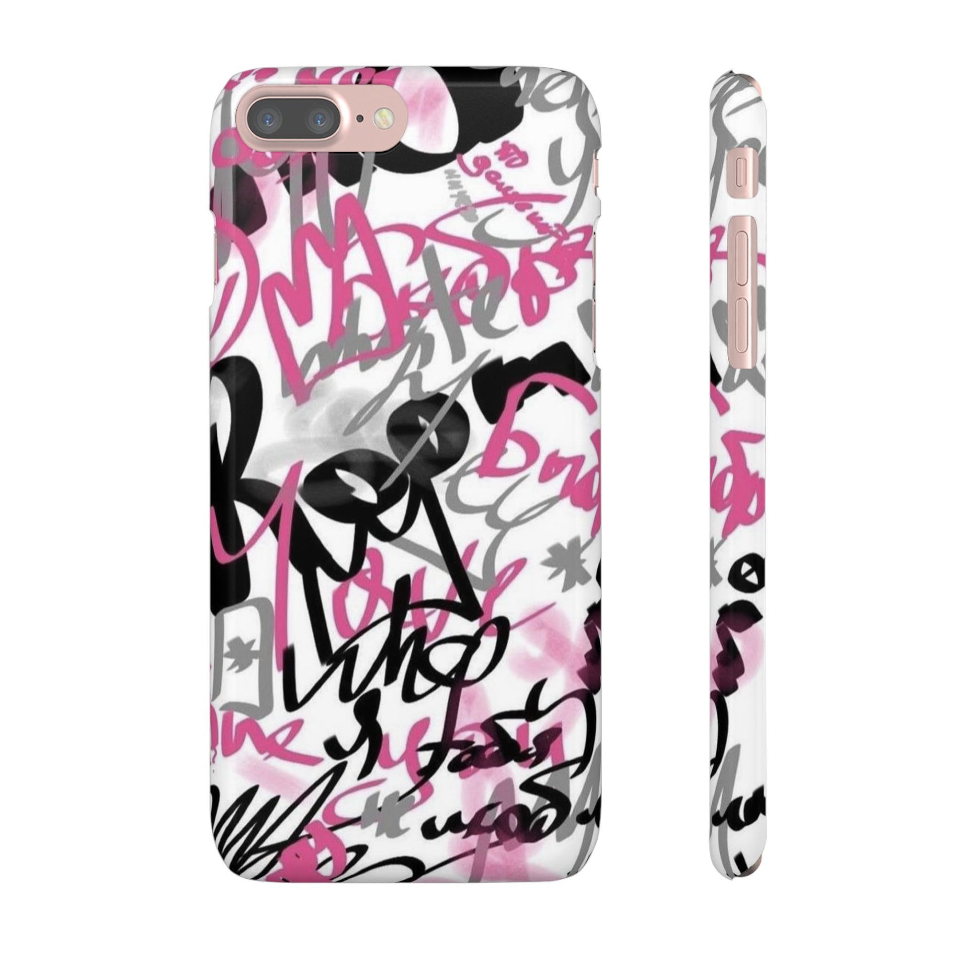 Trendy Graffiti Snap Cases for iPhone - Stylish Protection with Vibrant Art