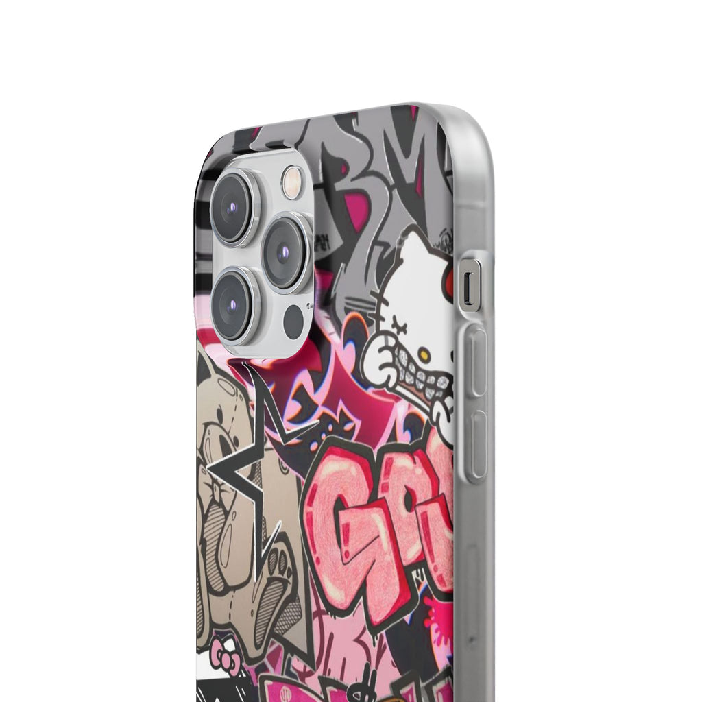 Urban Graffiti Flexi Cases - Colorful Street Art Phone Cover for Trendsetters