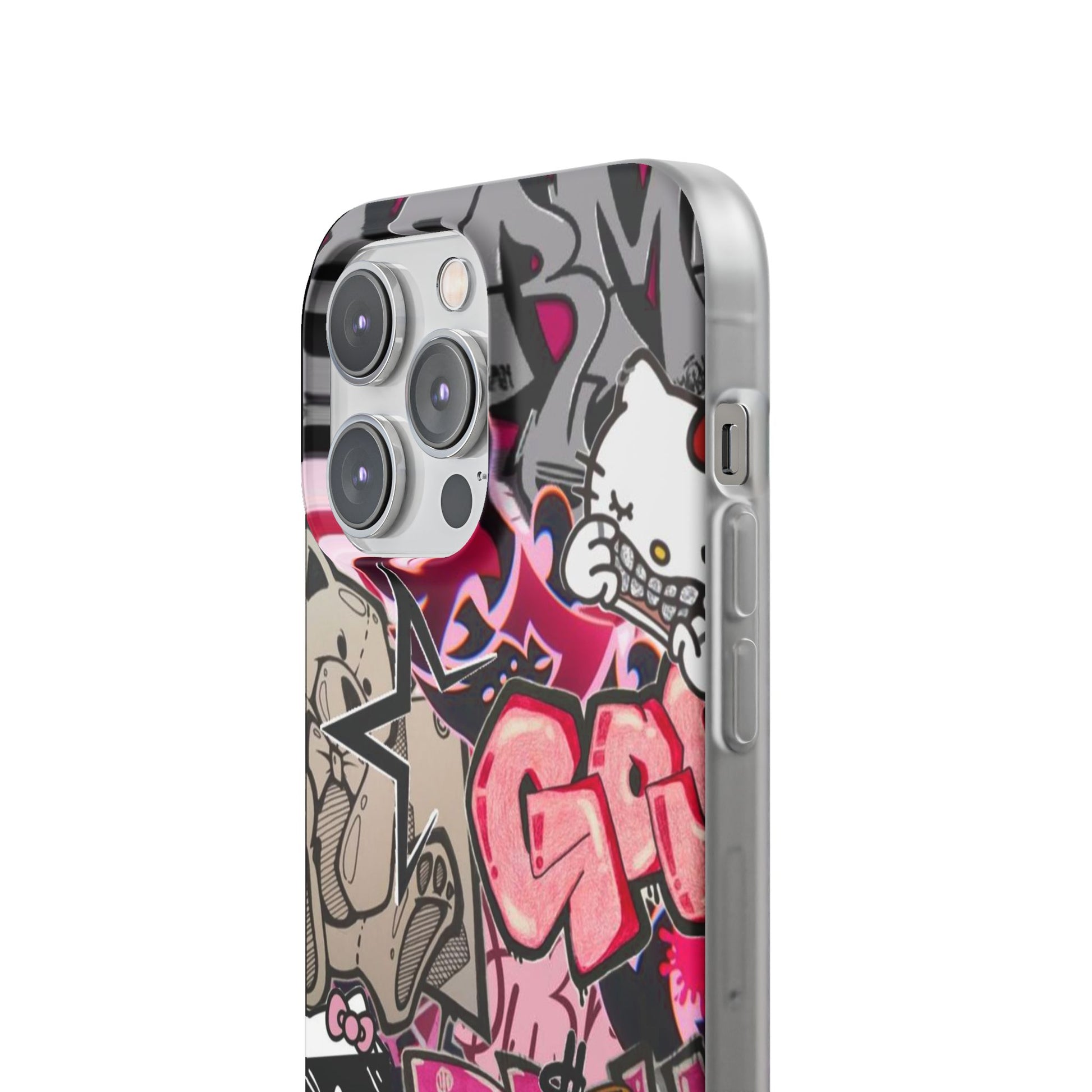 Urban Graffiti Flexi Cases - Colorful Street Art Phone Cover for Trendsetters