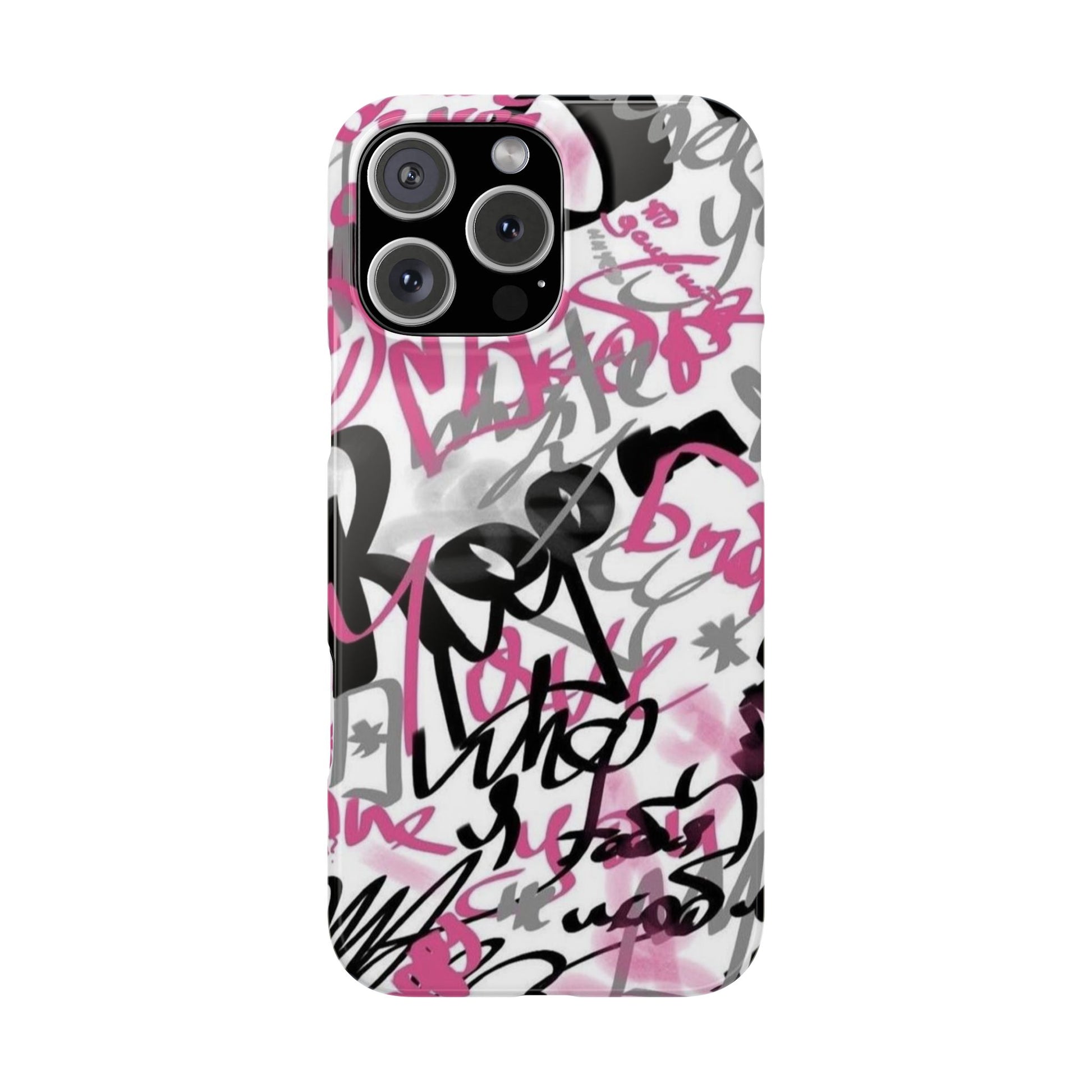 Trendy Graffiti Snap Cases for iPhone - Stylish Protection with Vibrant Art
