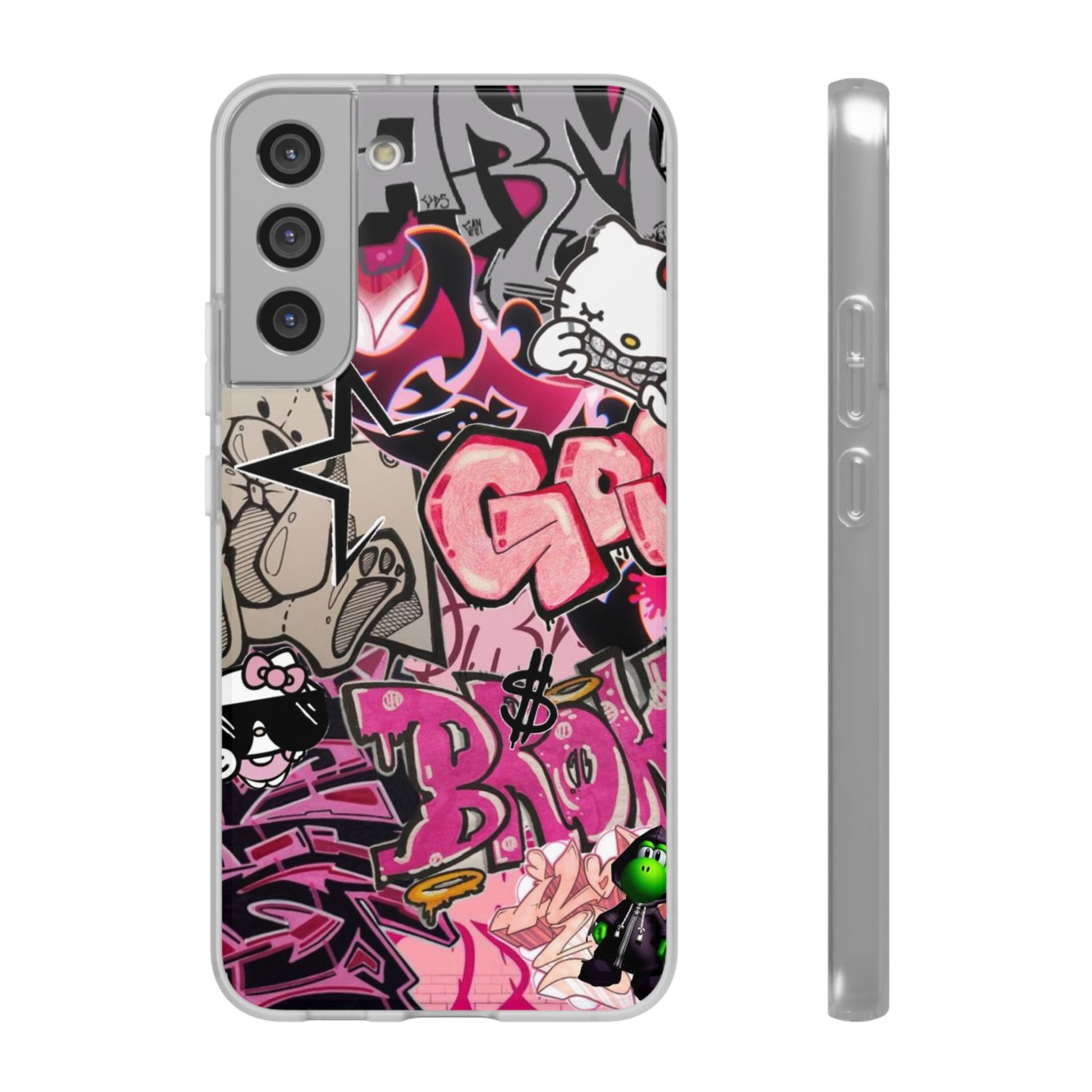 Urban Graffiti Flexi Cases - Colorful Street Art Phone Cover for Trendsetters