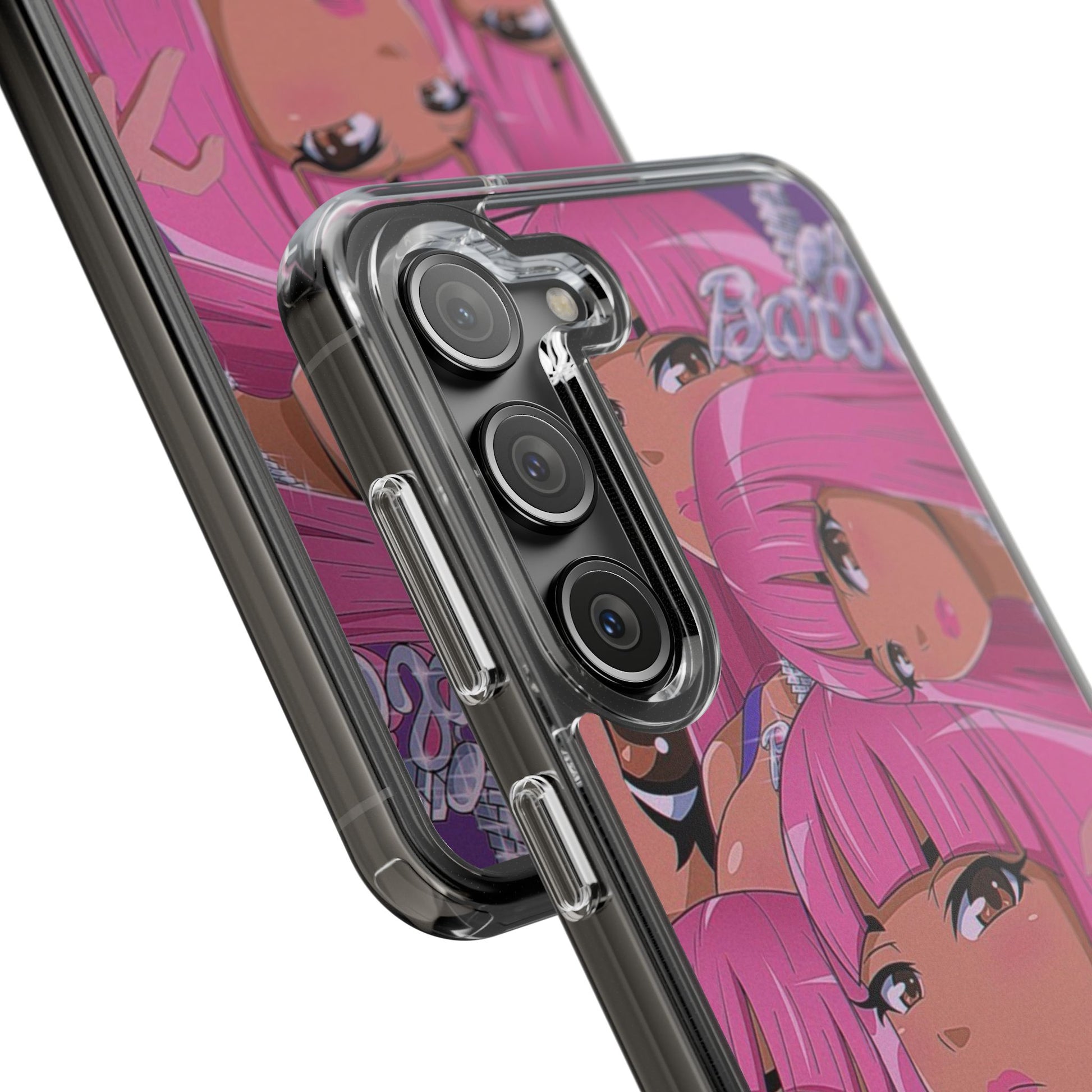 Barbie-Inspired Clear Phone Case - Trendy Protective Cover for Fashion Lovers