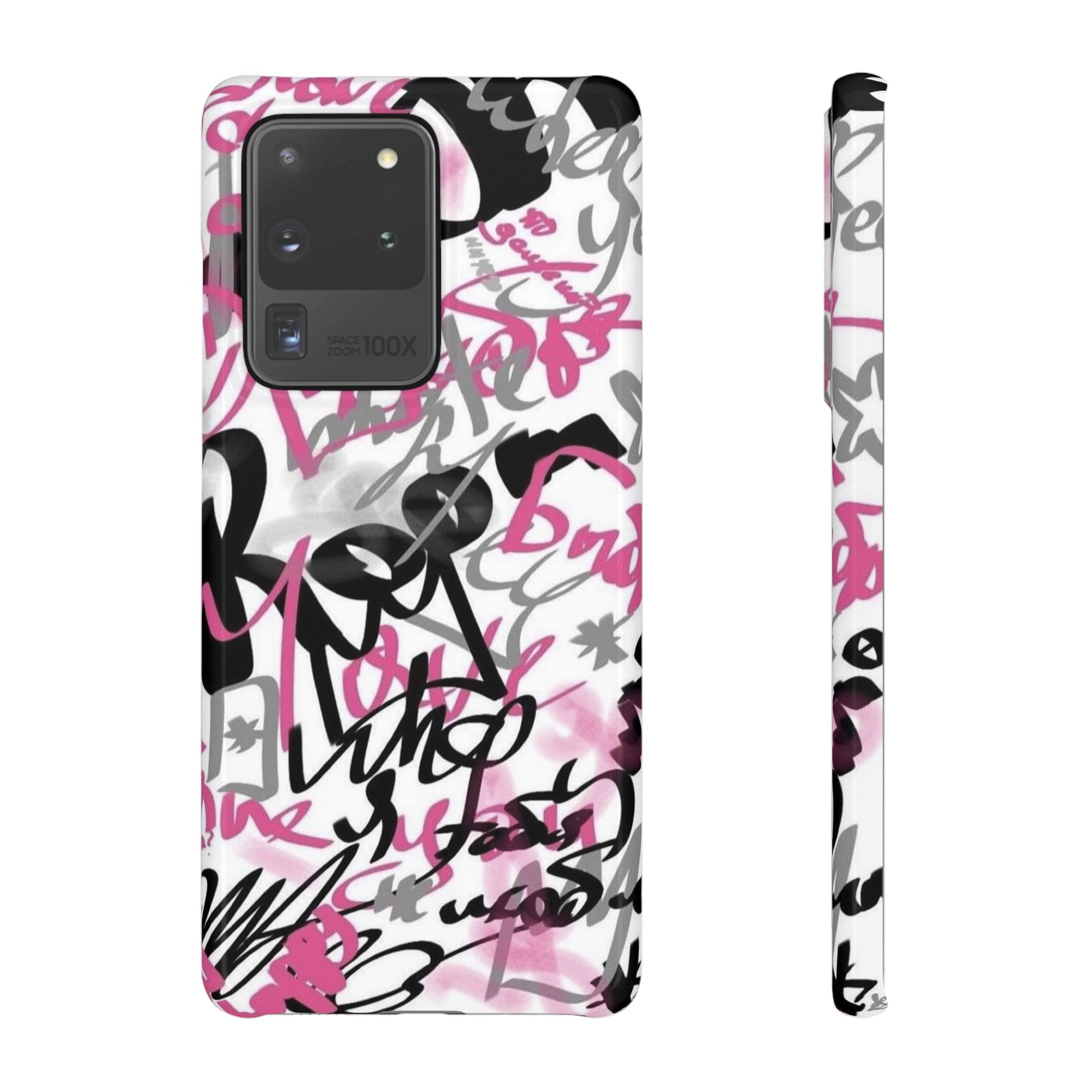 Trendy Graffiti Snap Cases for iPhone - Stylish Protection with Vibrant Art