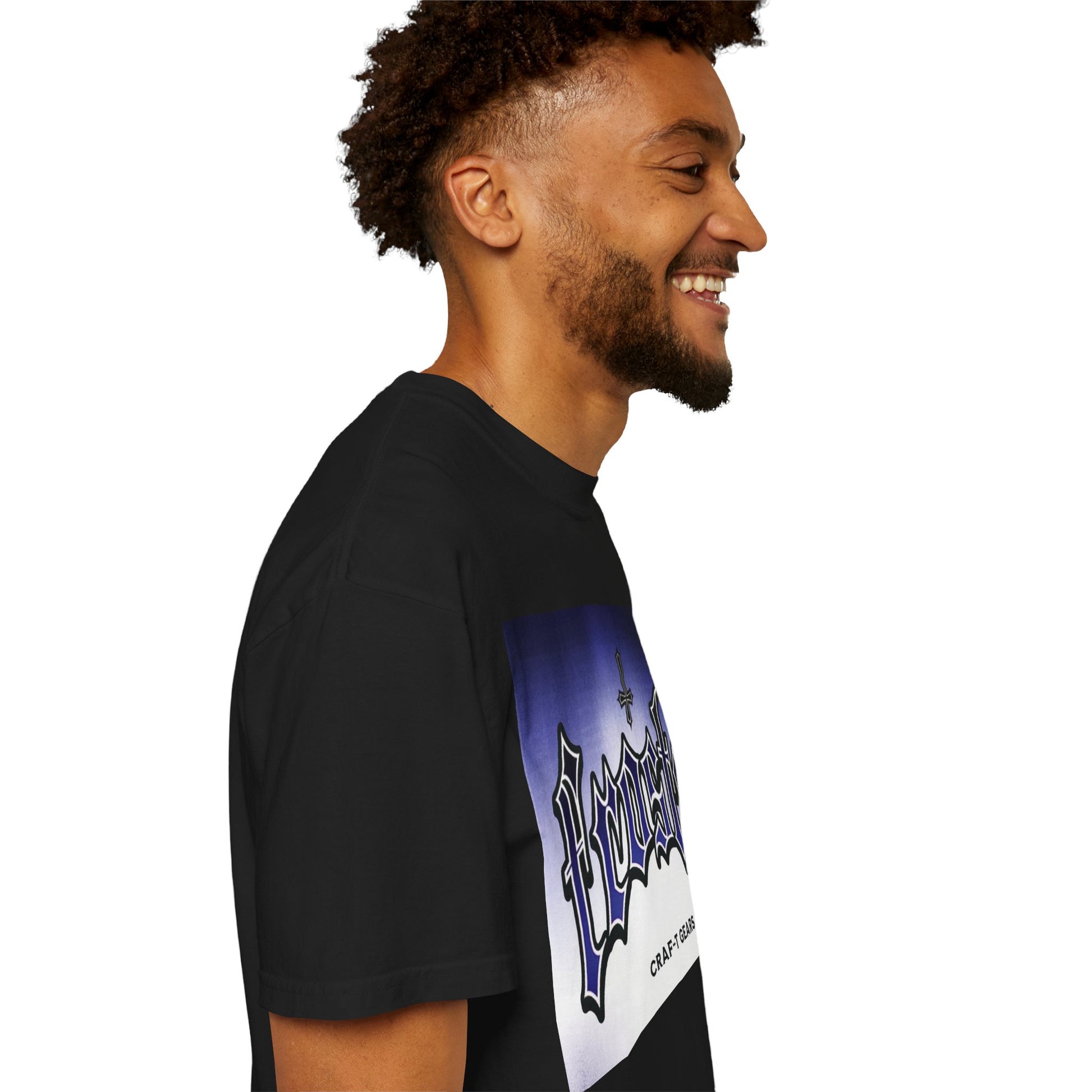 Frosty Male Garment-Dyed T-shirt - Cool Graphic Tee for Streetwear Lovers