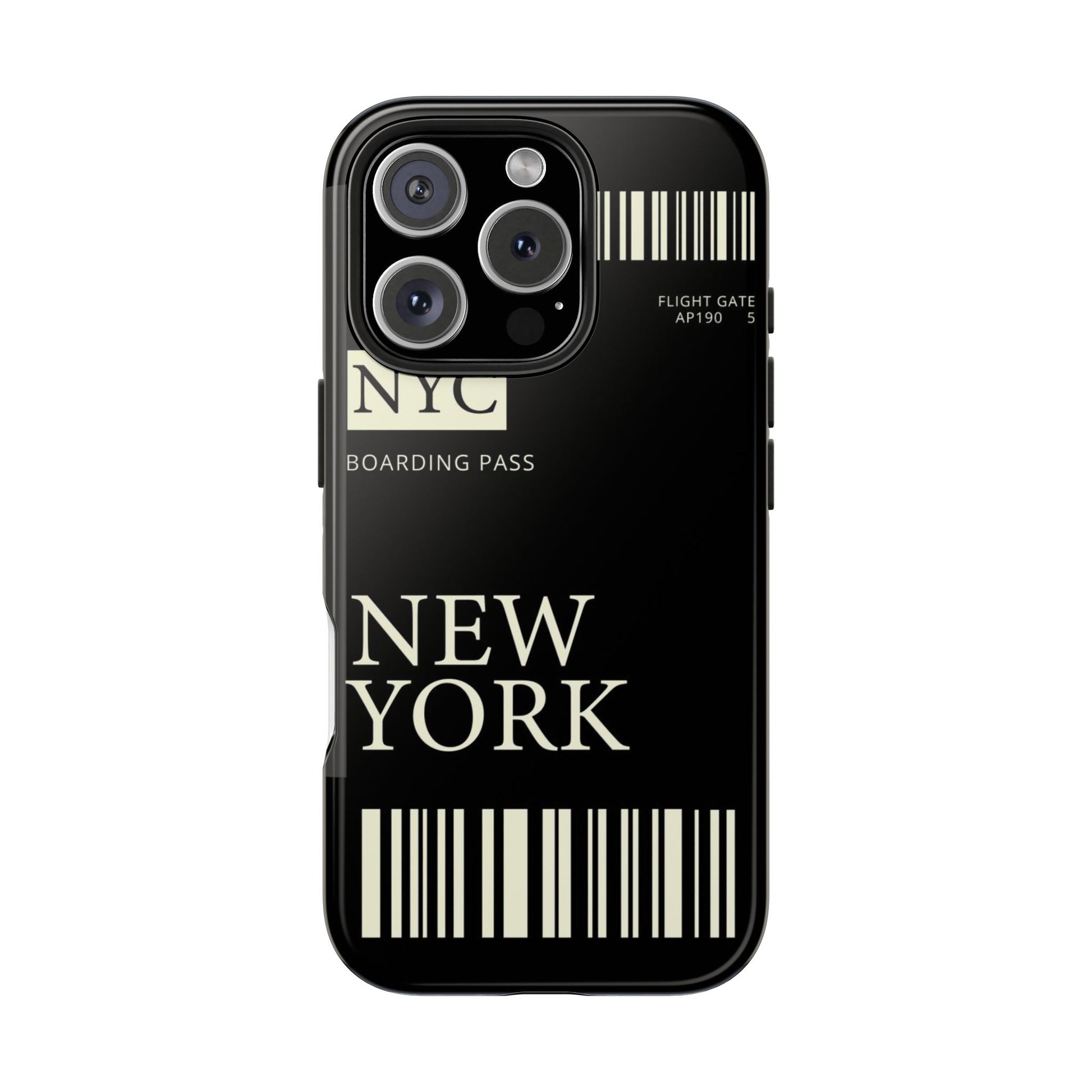 NYC Boarding Pass Phone Case – Tough Protective Cover for Travelers