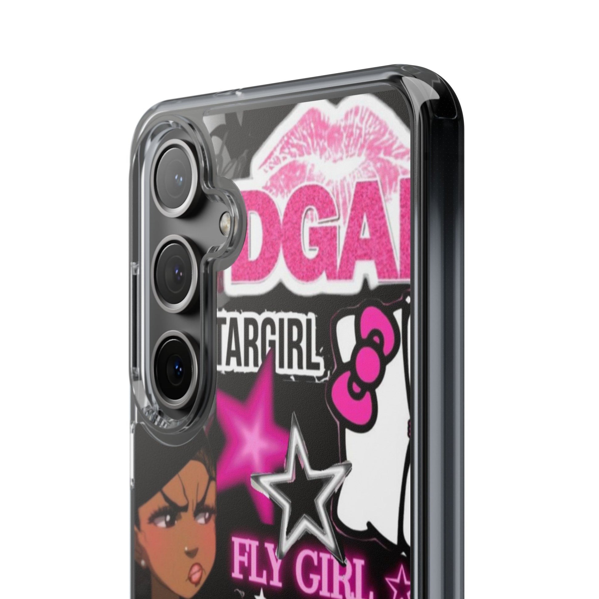Trendy Clear Phone Case - Bold & Playful Design for Style Lovers