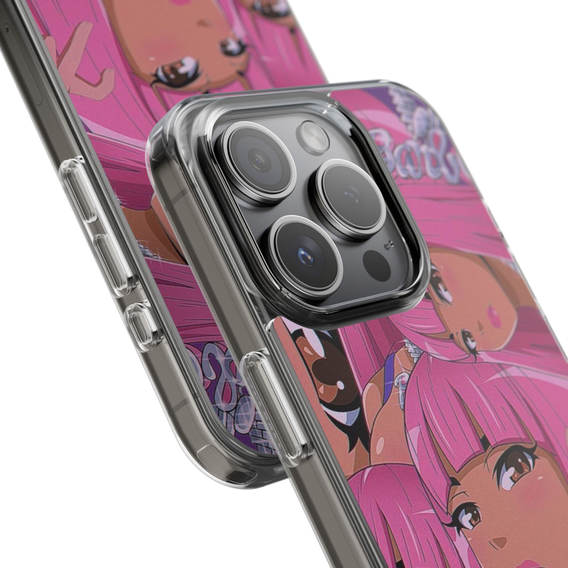 Barbie-Inspired Clear Phone Case - Trendy Protective Cover for Fashion Lovers