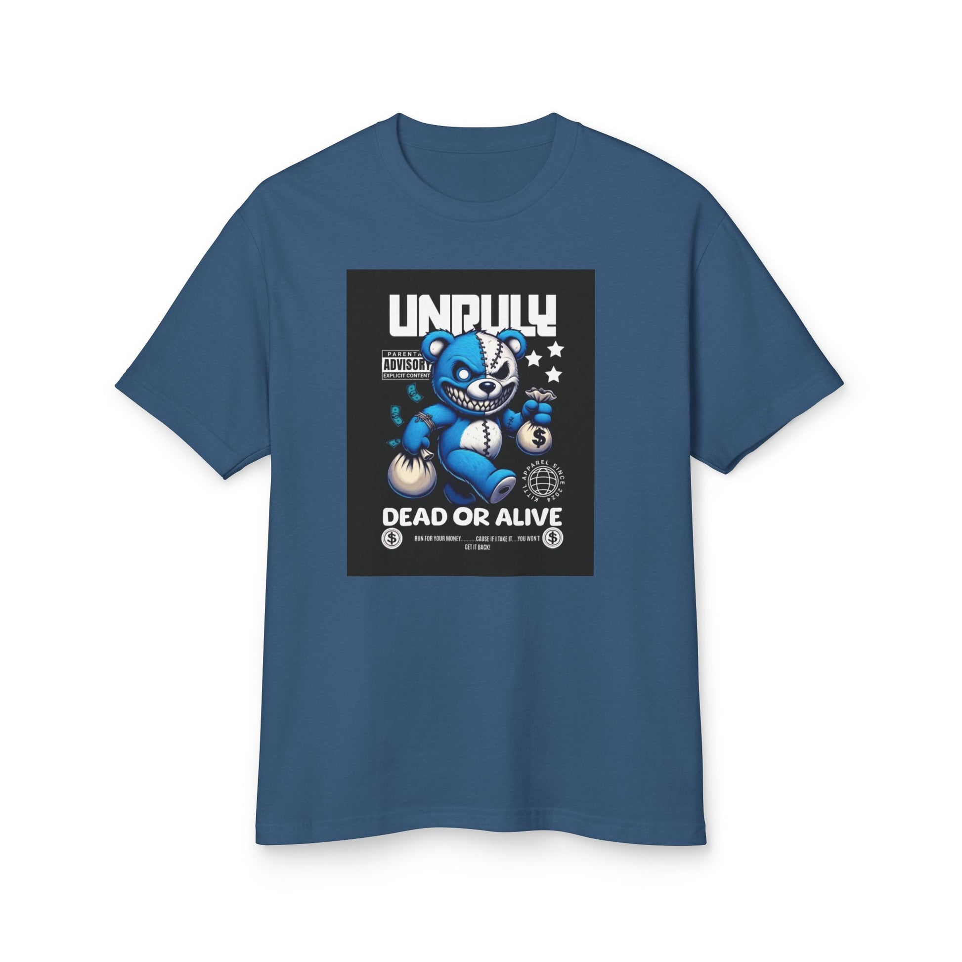 Male Graphic Tee - 'Unruly Dead or Alive' Design