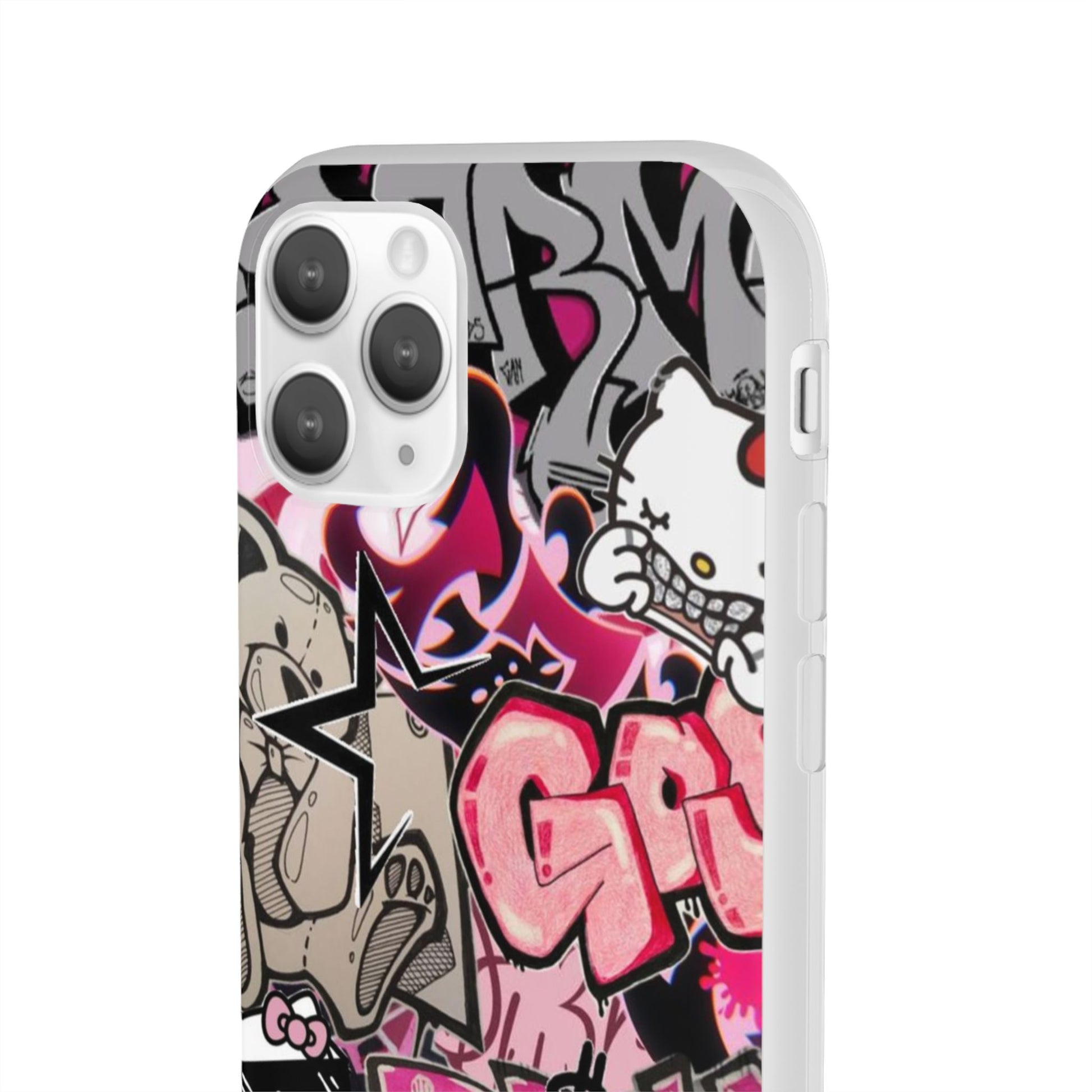 Urban Graffiti Flexi Cases - Colorful Street Art Phone Cover for Trendsetters