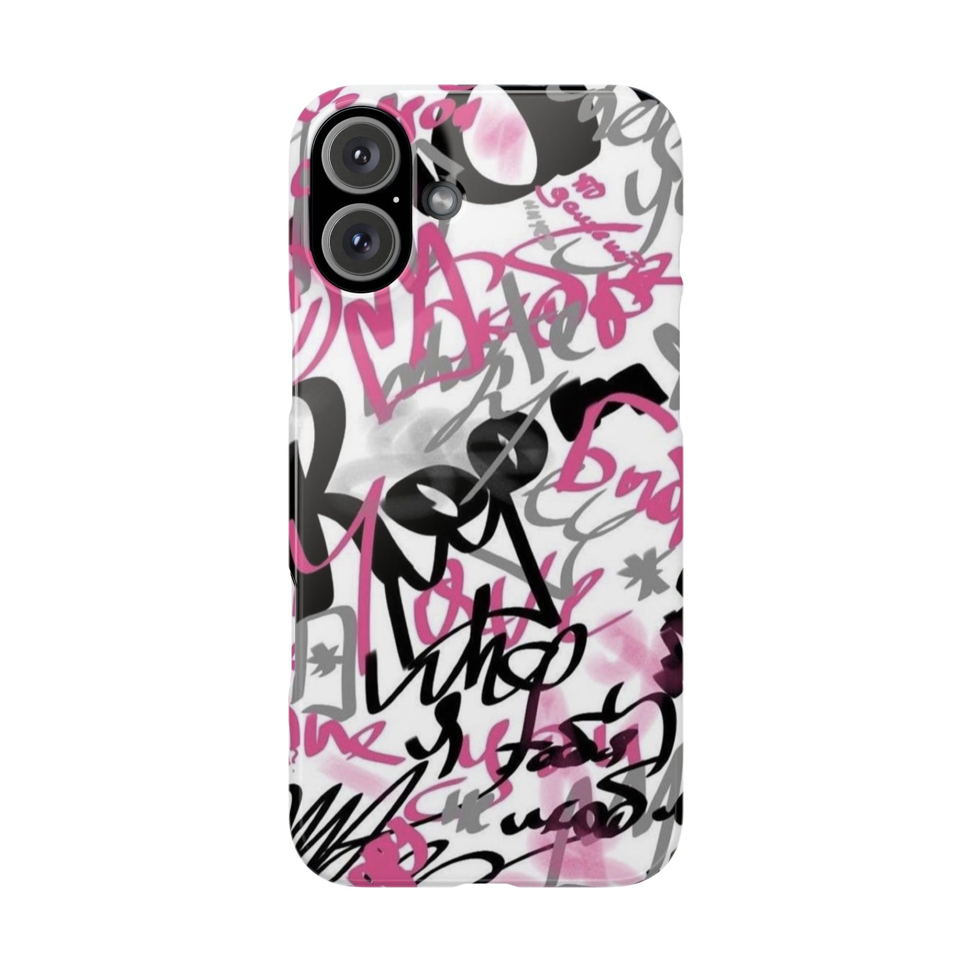 Trendy Graffiti Snap Cases for iPhone - Stylish Protection with Vibrant Art