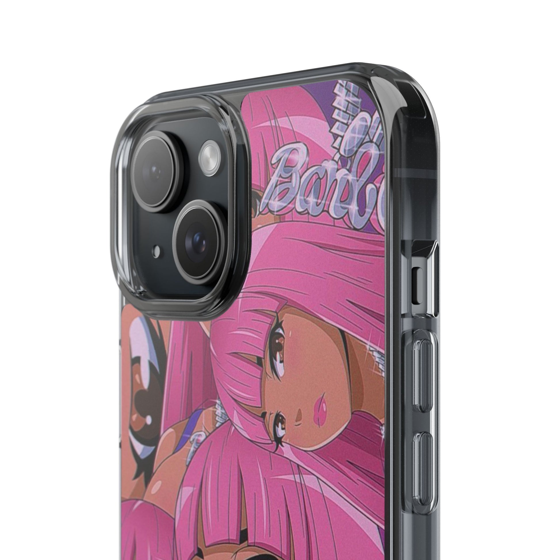 Barbie-Inspired Clear Phone Case - Trendy Protective Cover for Fashion Lovers