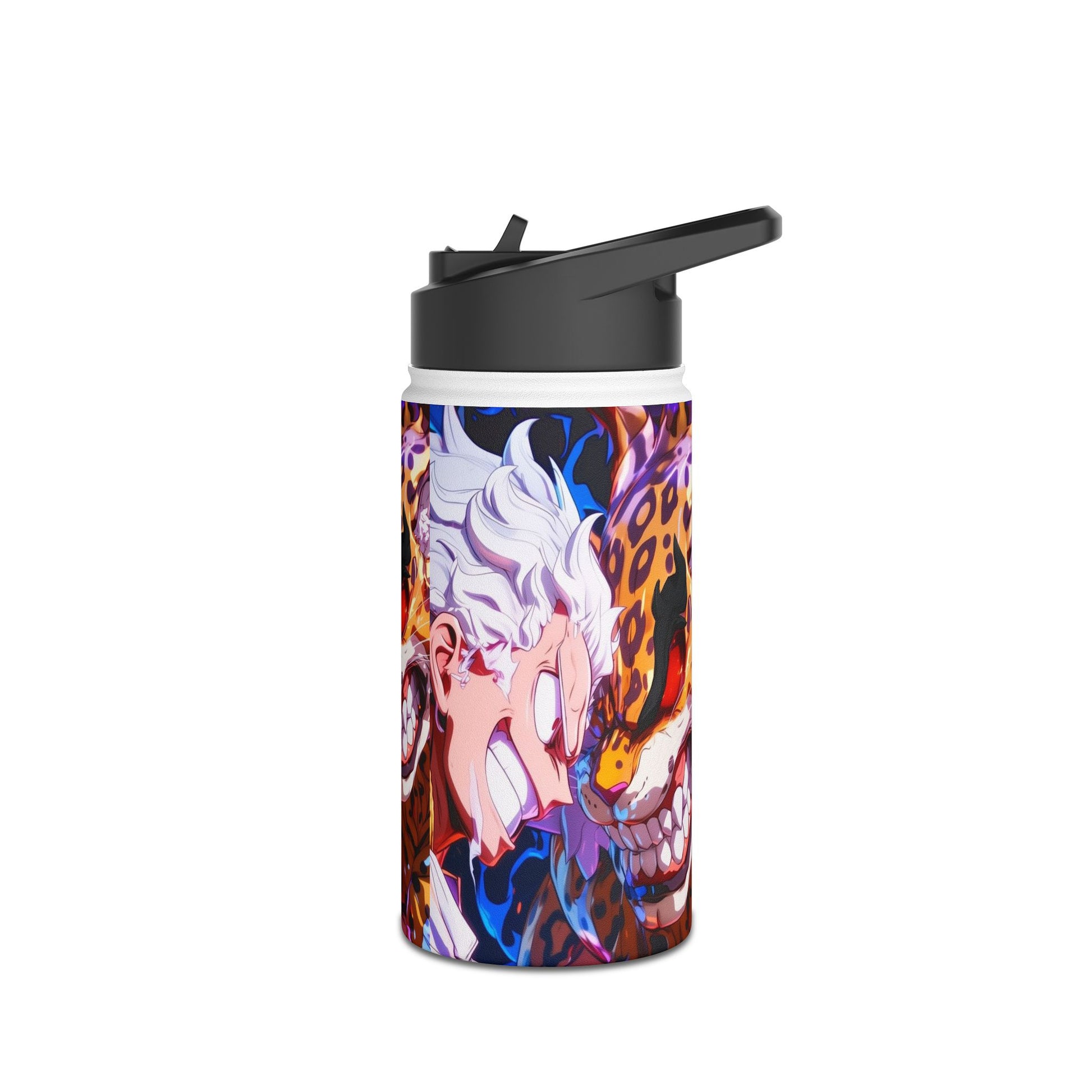 Vibrant Stainless Steel Water Bottle - Bold Graphic Design for Adventurers