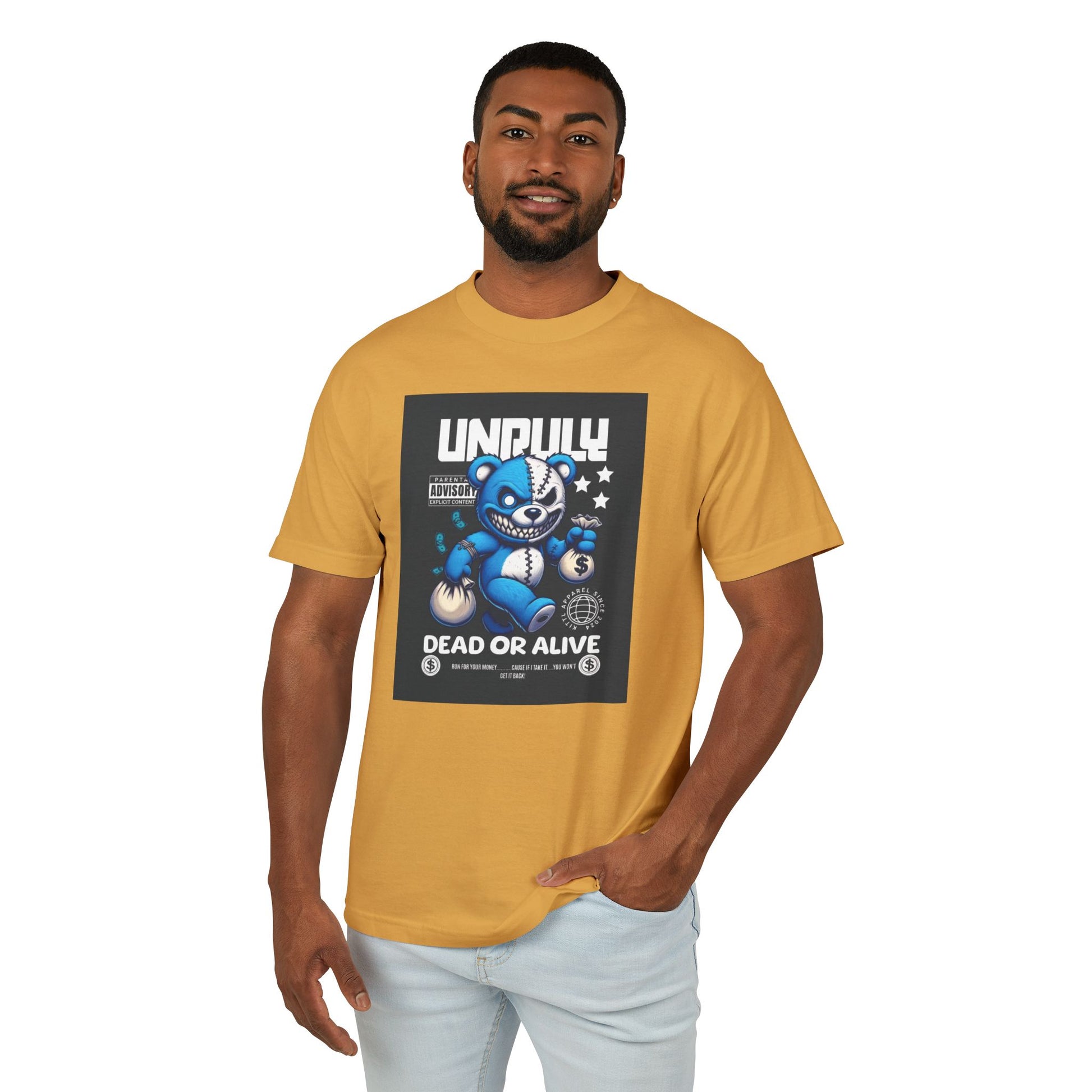 Male Graphic Tee - 'Unruly Dead or Alive' Design