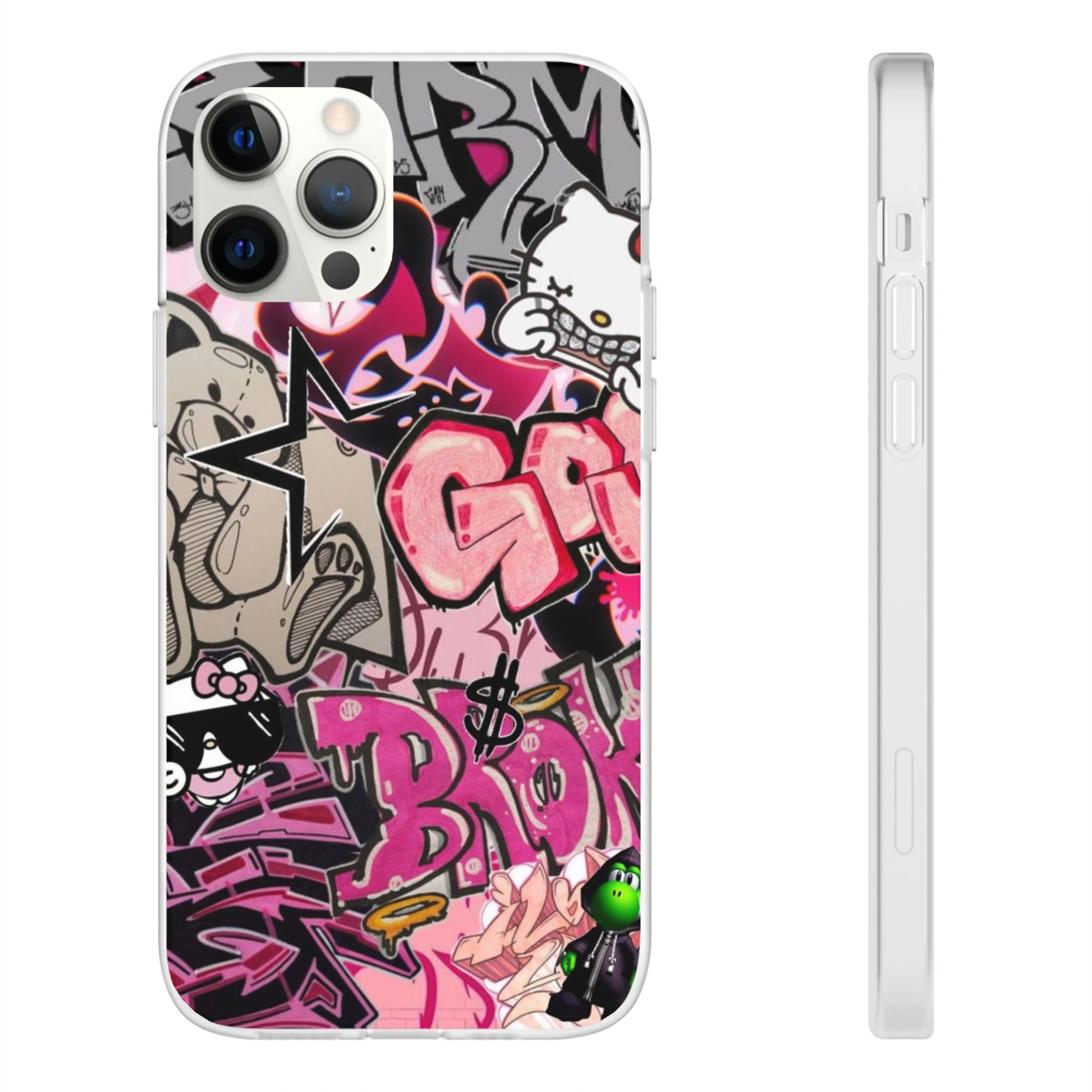 Urban Graffiti Flexi Cases - Colorful Street Art Phone Cover for Trendsetters