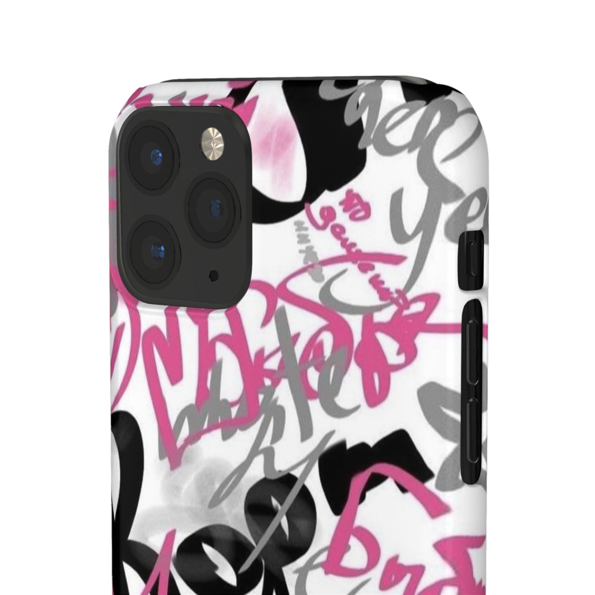 Trendy Graffiti Snap Cases for iPhone - Stylish Protection with Vibrant Art
