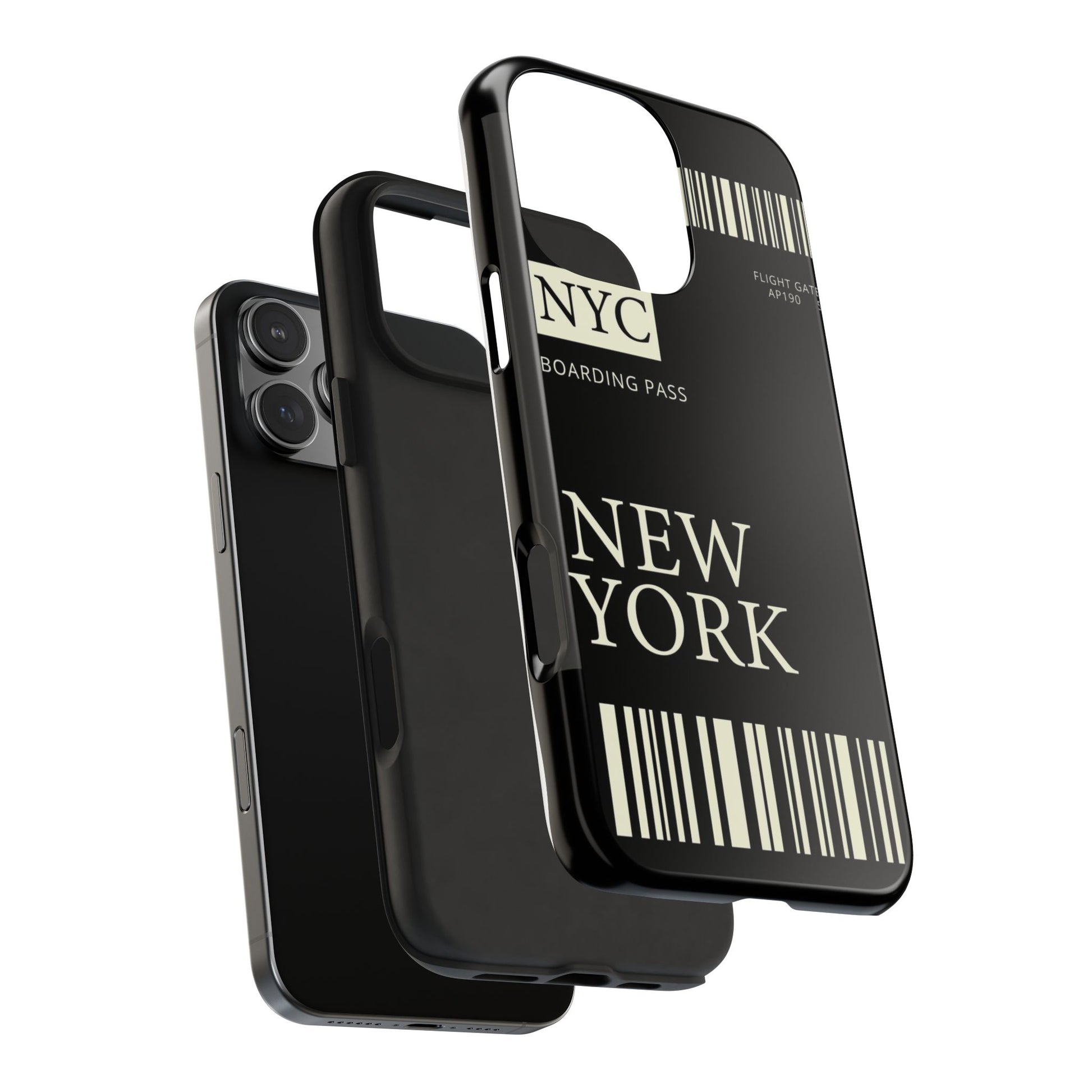 NYC Boarding Pass Phone Case – Tough Protective Cover for Travelers