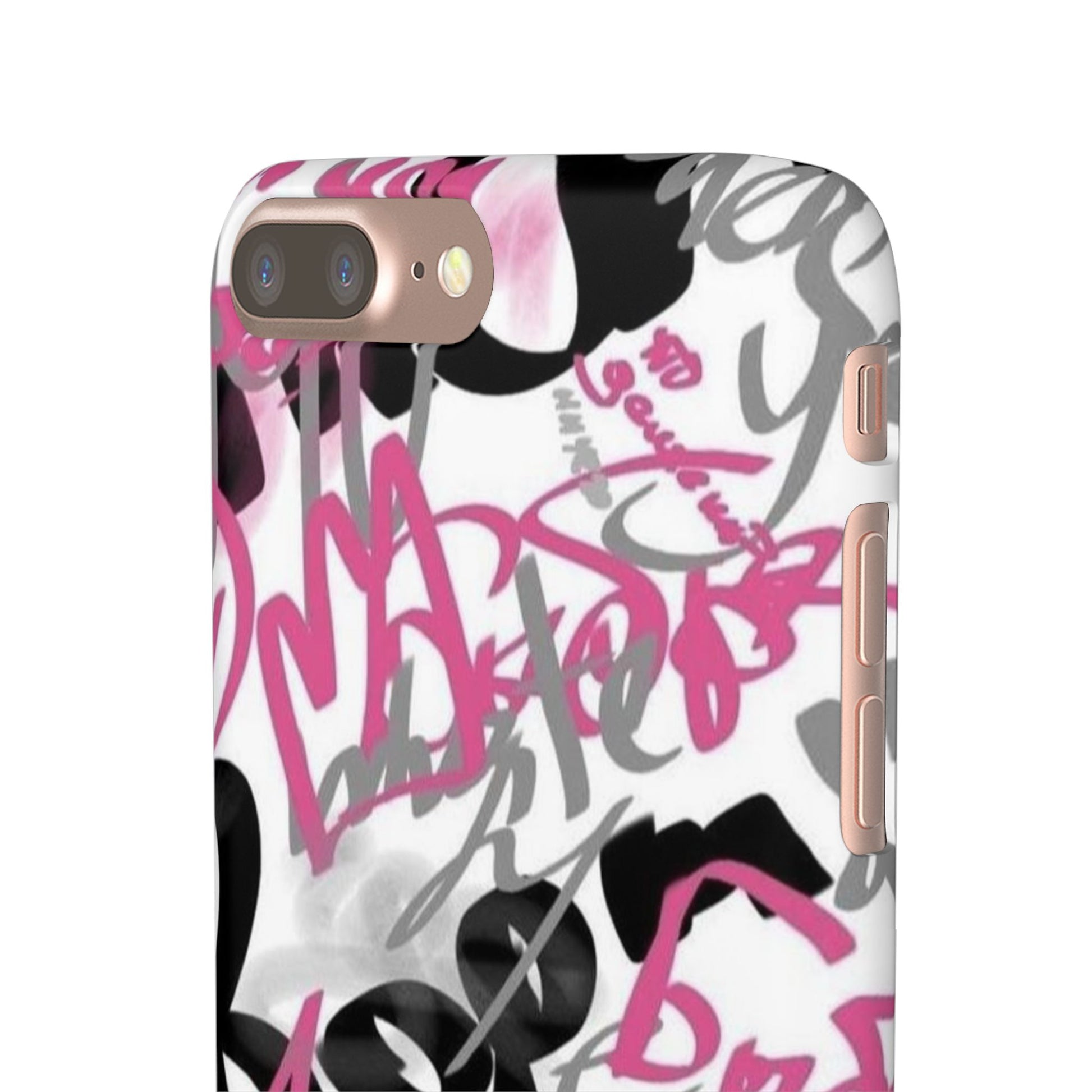 Trendy Graffiti Snap Cases for iPhone - Stylish Protection with Vibrant Art