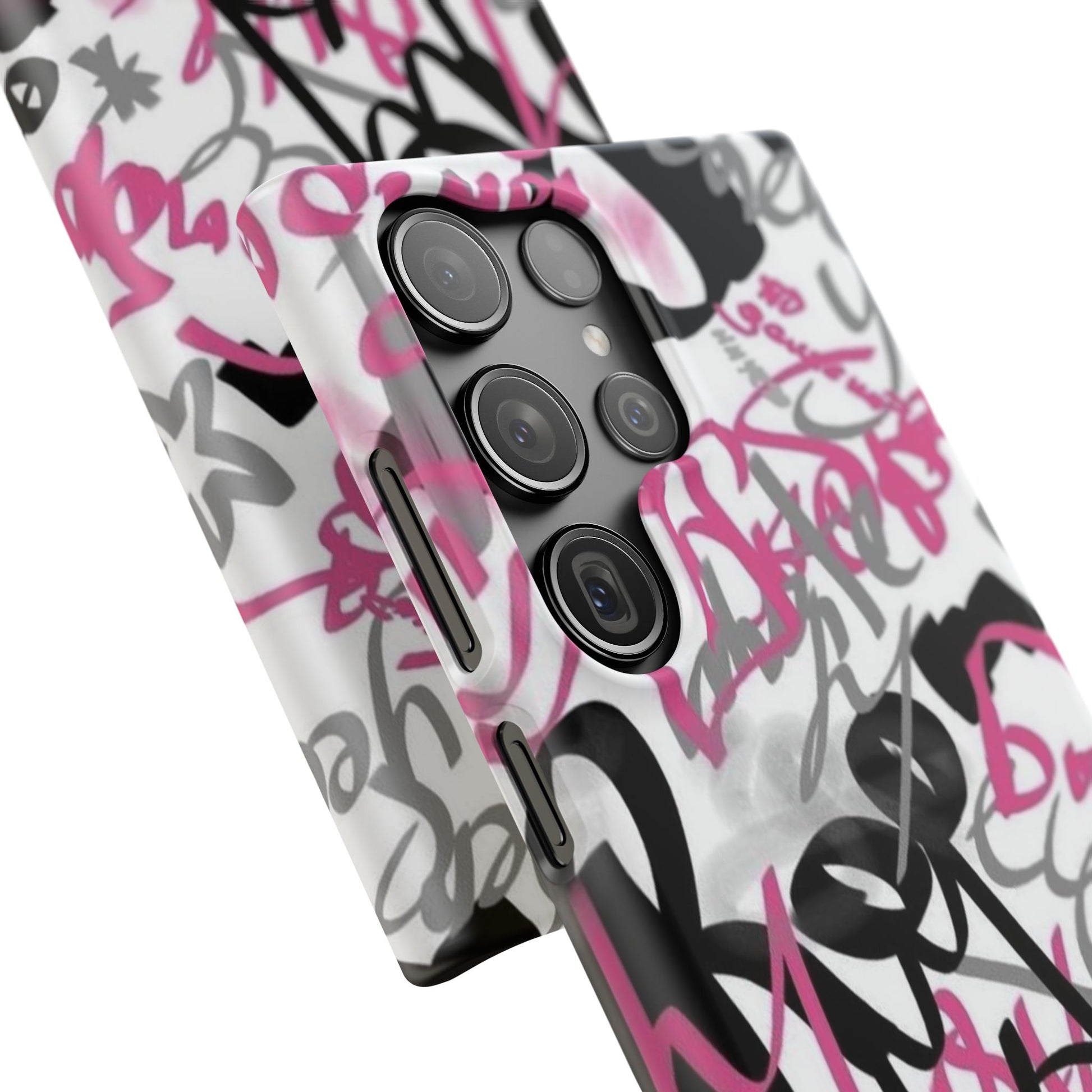Trendy Graffiti Snap Cases for iPhone - Stylish Protection with Vibrant Art