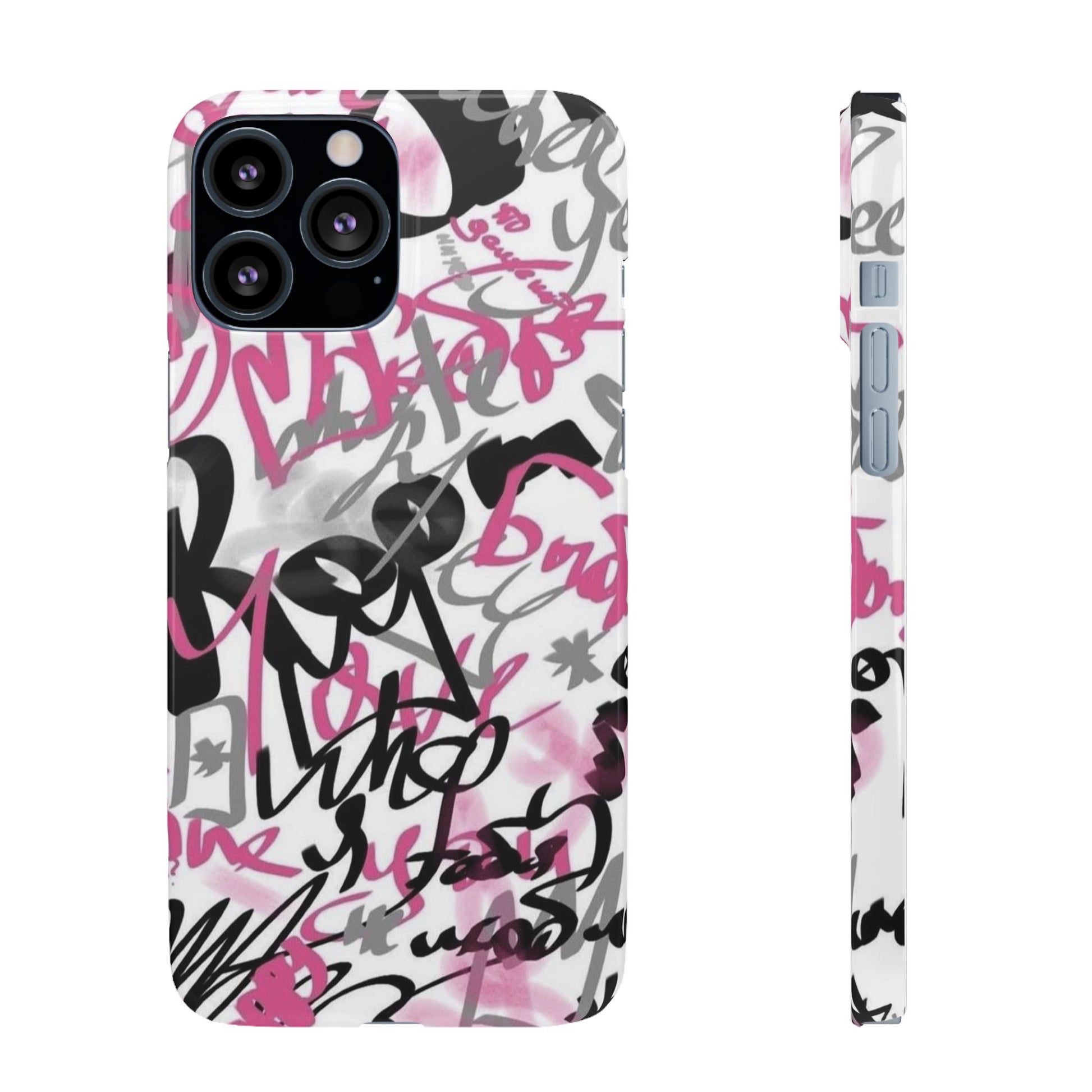 Trendy Graffiti Snap Cases for iPhone - Stylish Protection with Vibrant Art