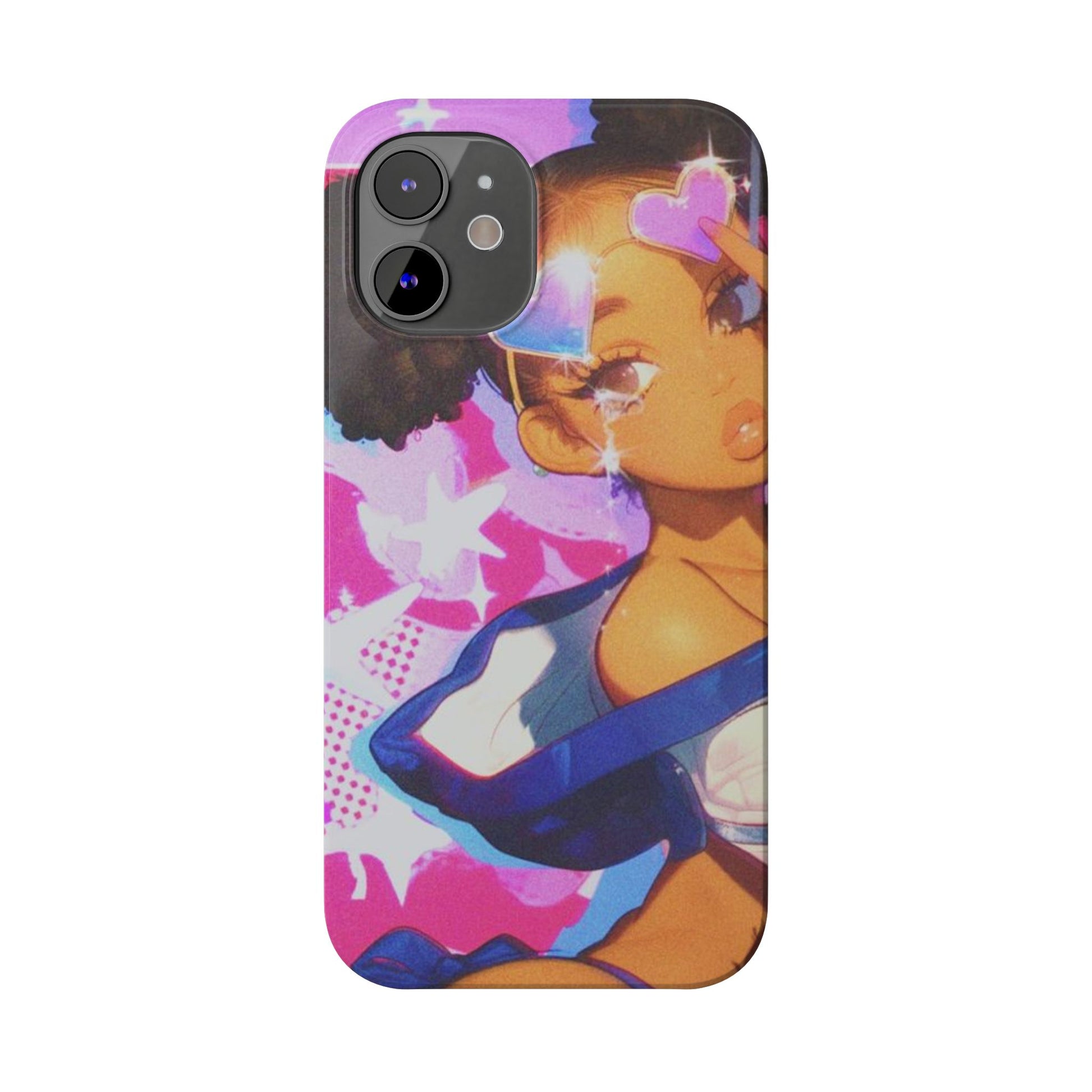 Colorful Anime Slim Phone Cases | Cute Phone Cover, Kawaii Aesthetic, Cartoon Girl, Gifts for Her, Trendy Accessory