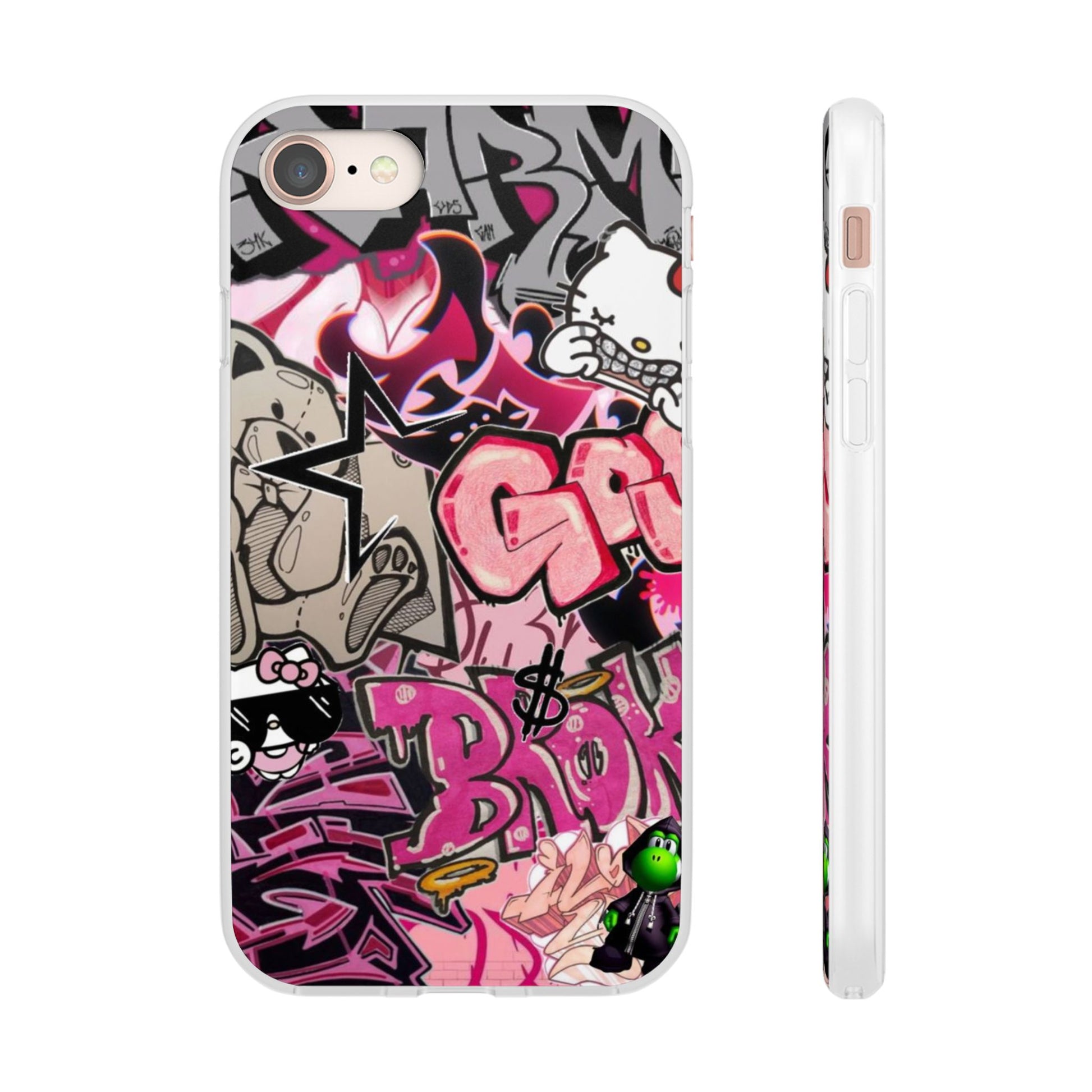 Urban Graffiti Flexi Cases - Colorful Street Art Phone Cover for Trendsetters