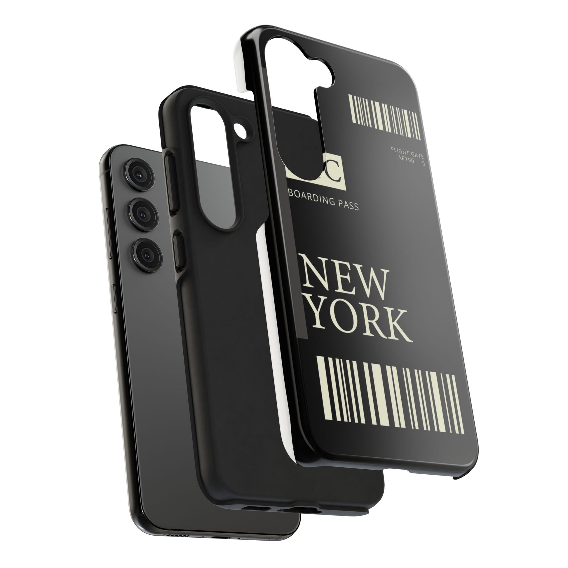 NYC Boarding Pass Phone Case – Tough Protective Cover for Travelers