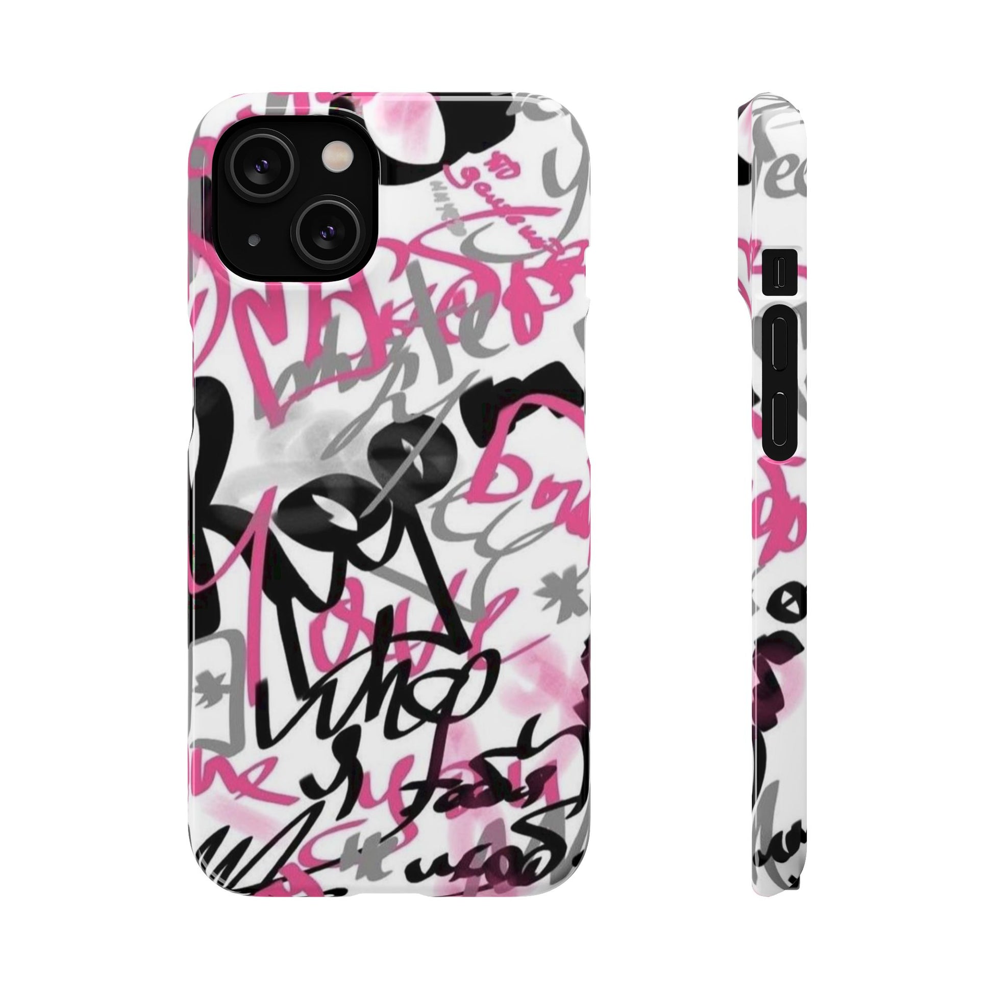 Trendy Graffiti Snap Cases for iPhone - Stylish Protection with Vibrant Art