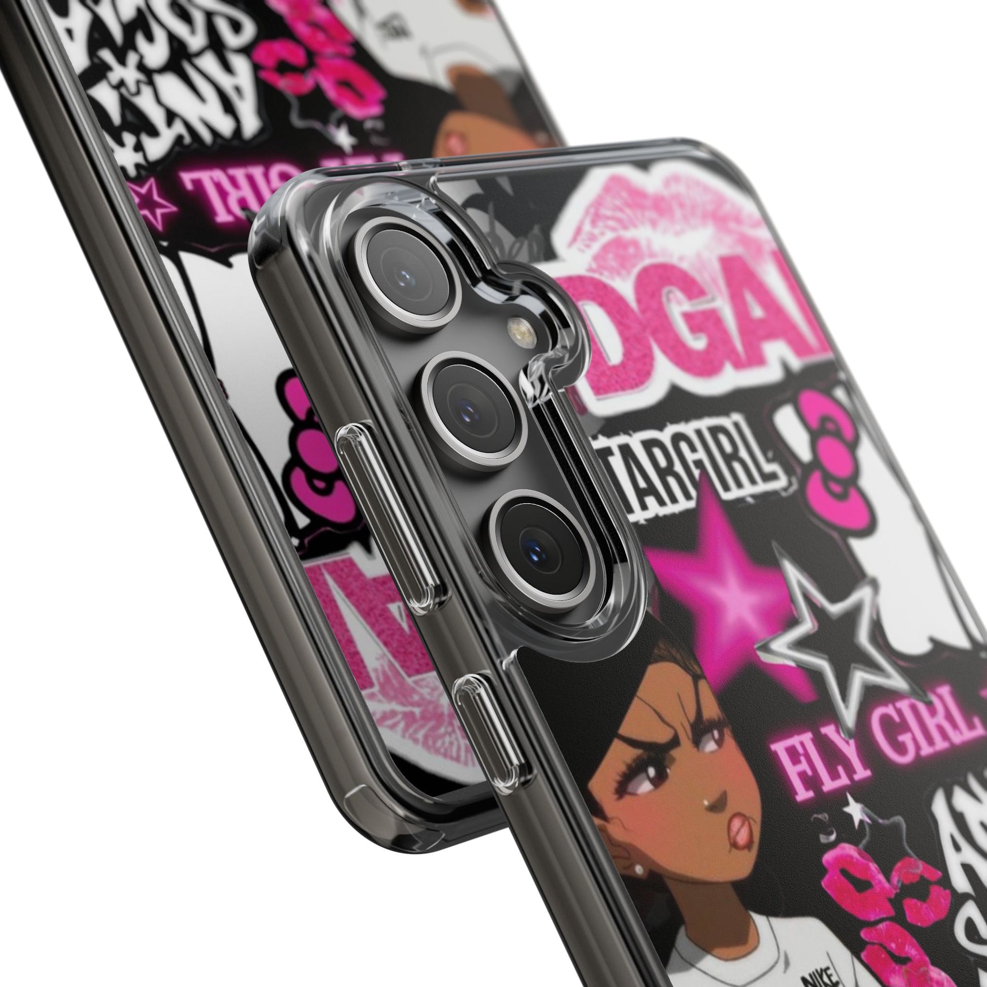 Trendy Clear Phone Case - Bold & Playful Design for Style Lovers