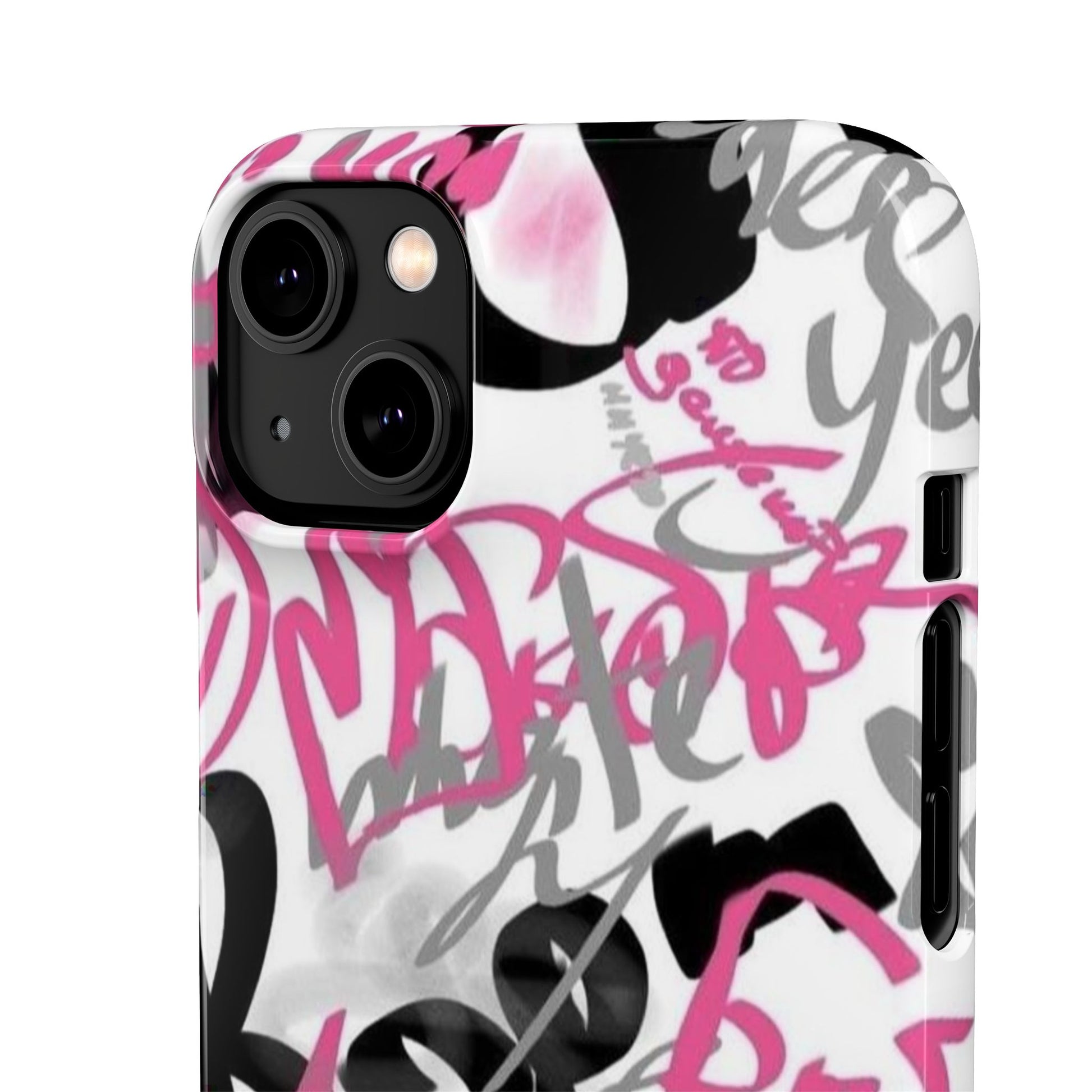 Trendy Graffiti Snap Cases for iPhone - Stylish Protection with Vibrant Art