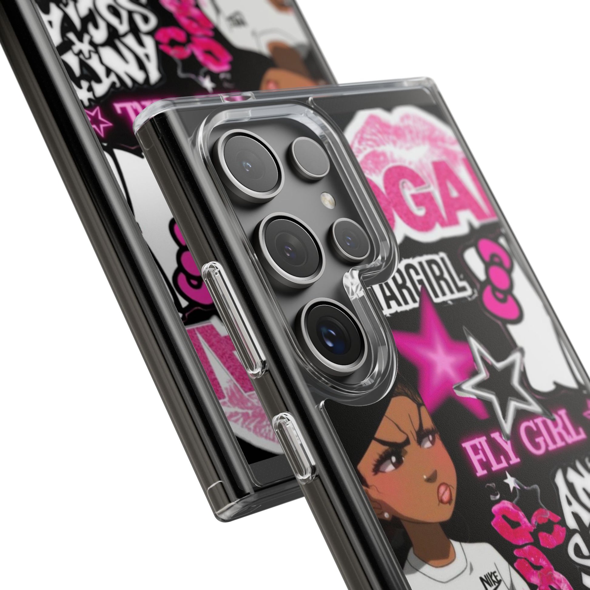 Trendy Clear Phone Case - Bold & Playful Design for Style Lovers