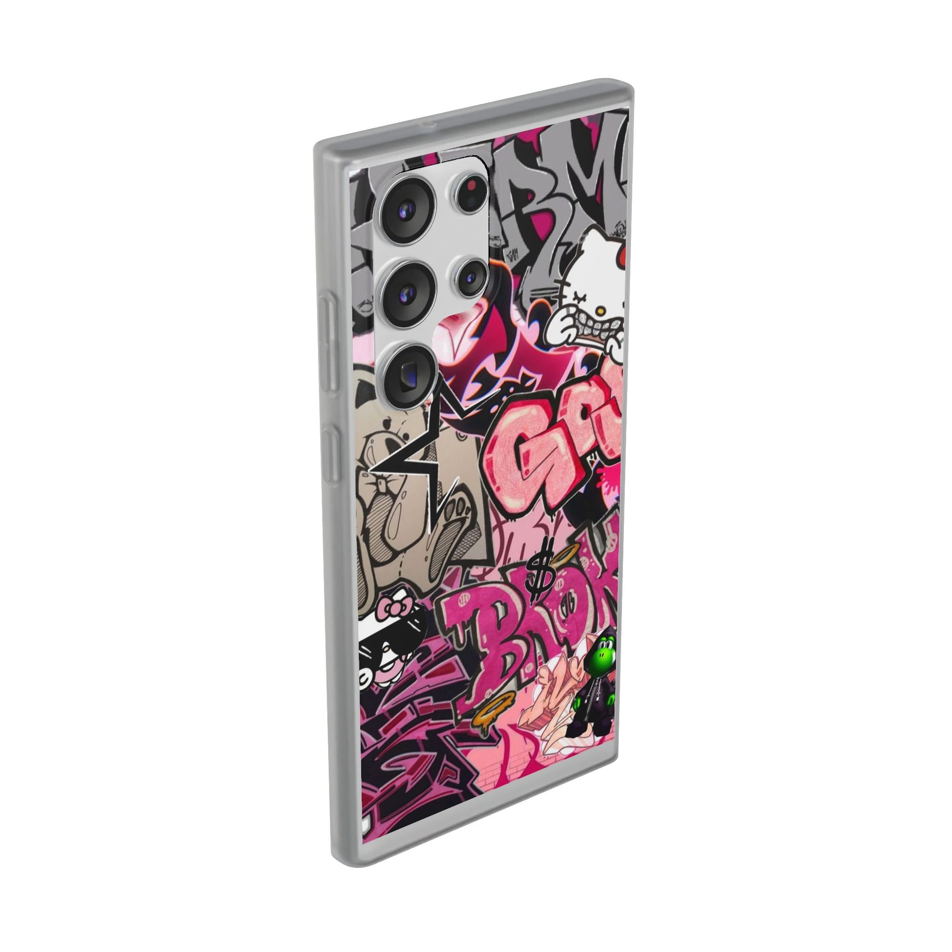 Urban Graffiti Flexi Cases - Colorful Street Art Phone Cover for Trendsetters