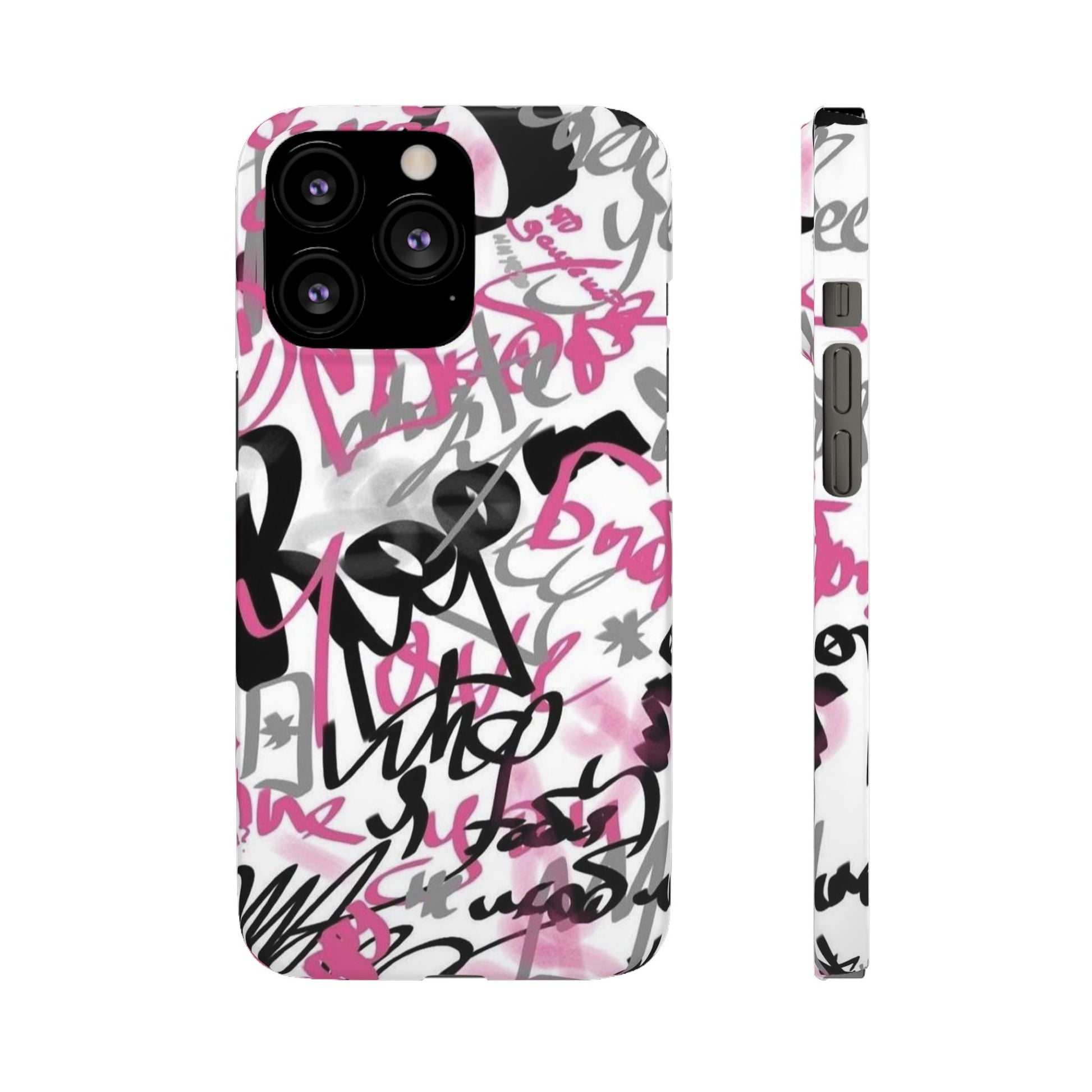 Trendy Graffiti Snap Cases for iPhone - Stylish Protection with Vibrant Art