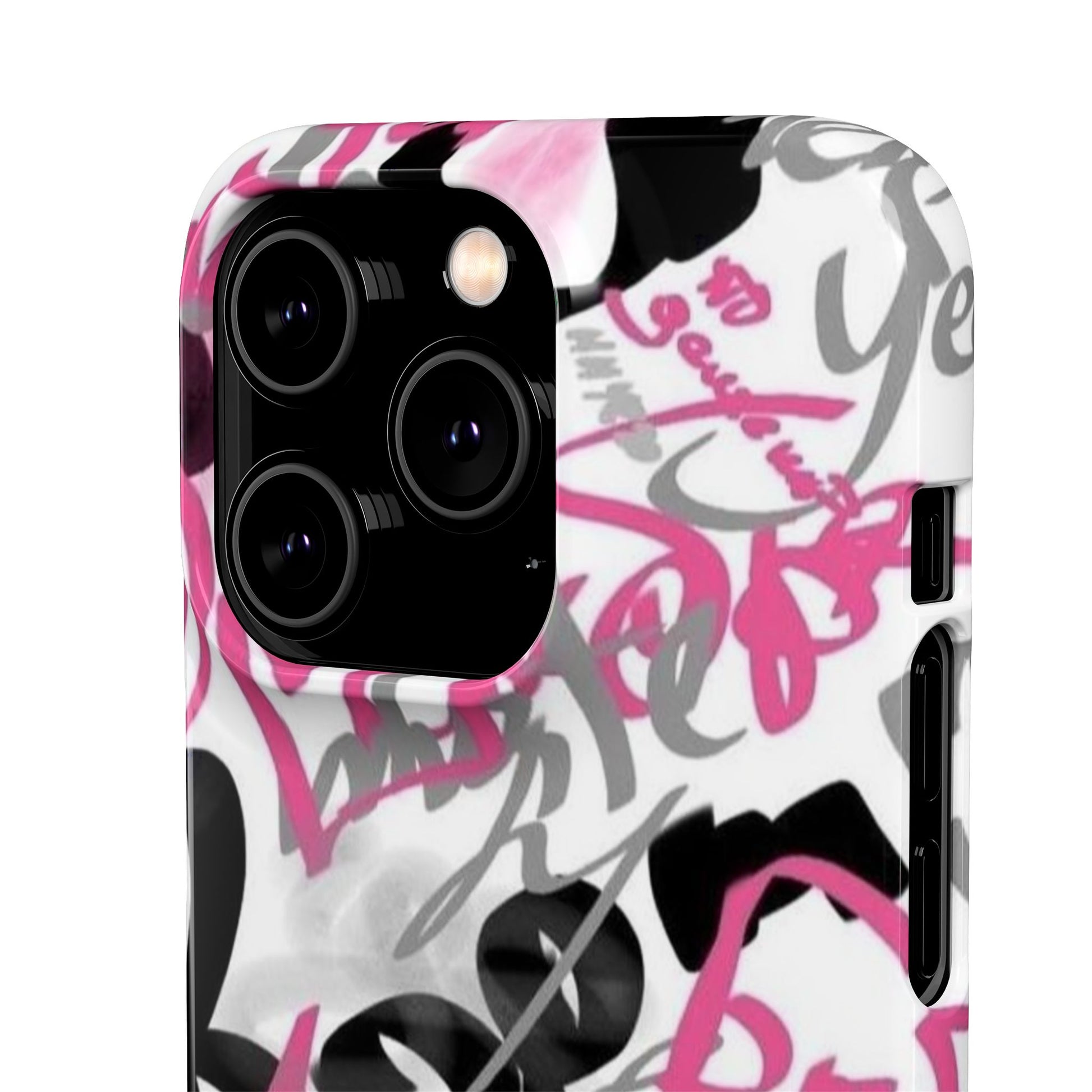 Trendy Graffiti Snap Cases for iPhone - Stylish Protection with Vibrant Art