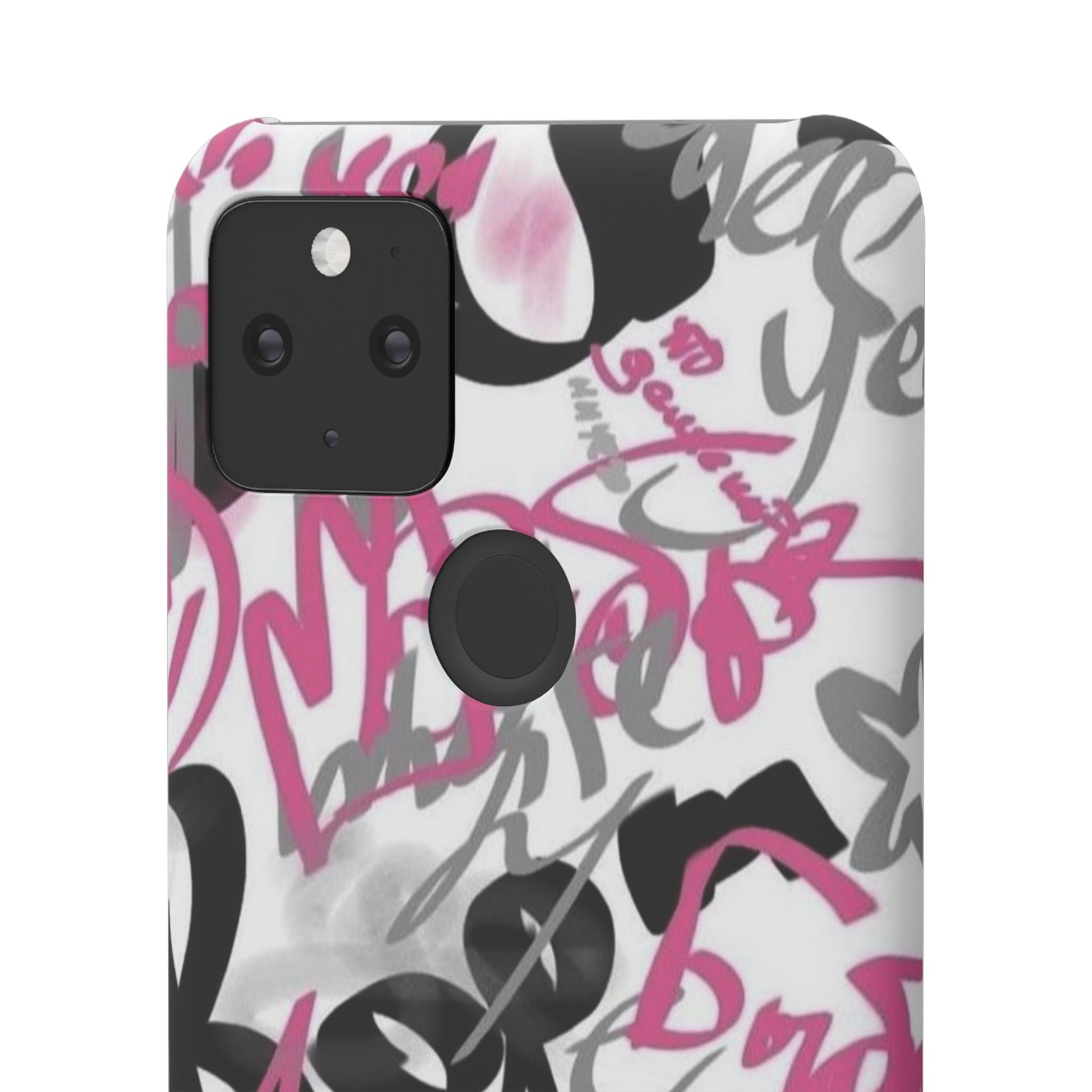 Trendy Graffiti Snap Cases for iPhone - Stylish Protection with Vibrant Art