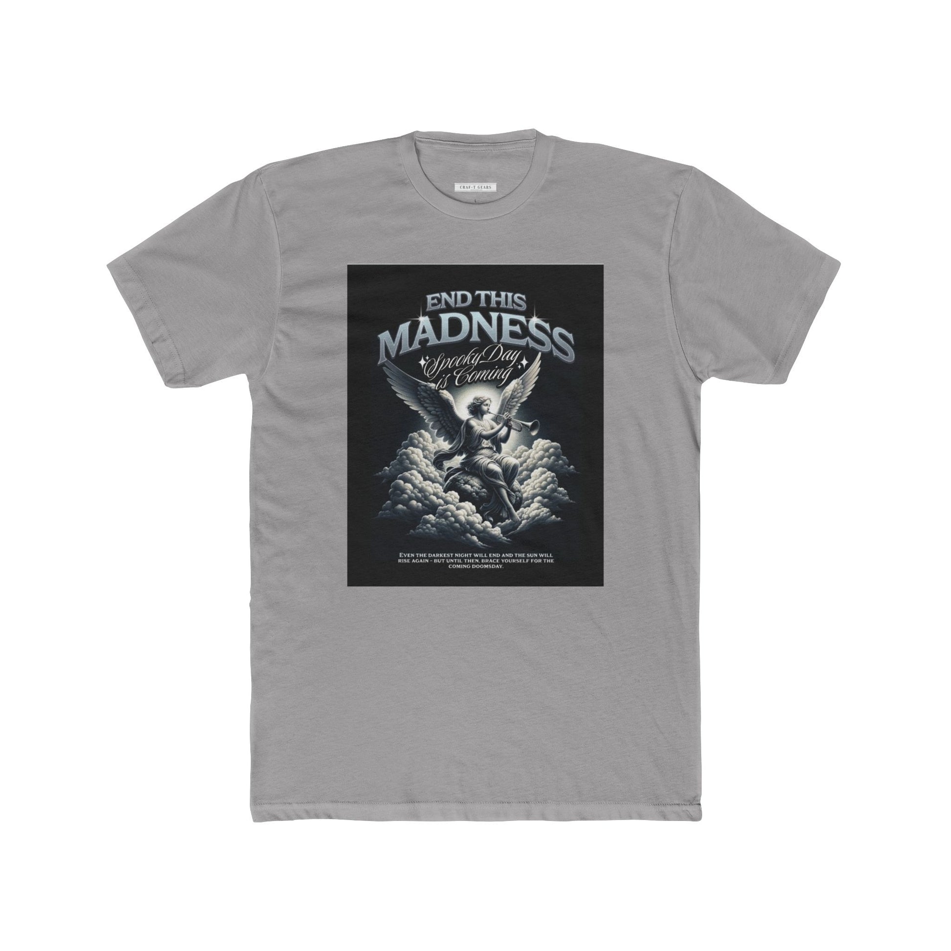 End This Madness Male Cotton Crew Tee - Graphic T-Shirt for Casual Wear