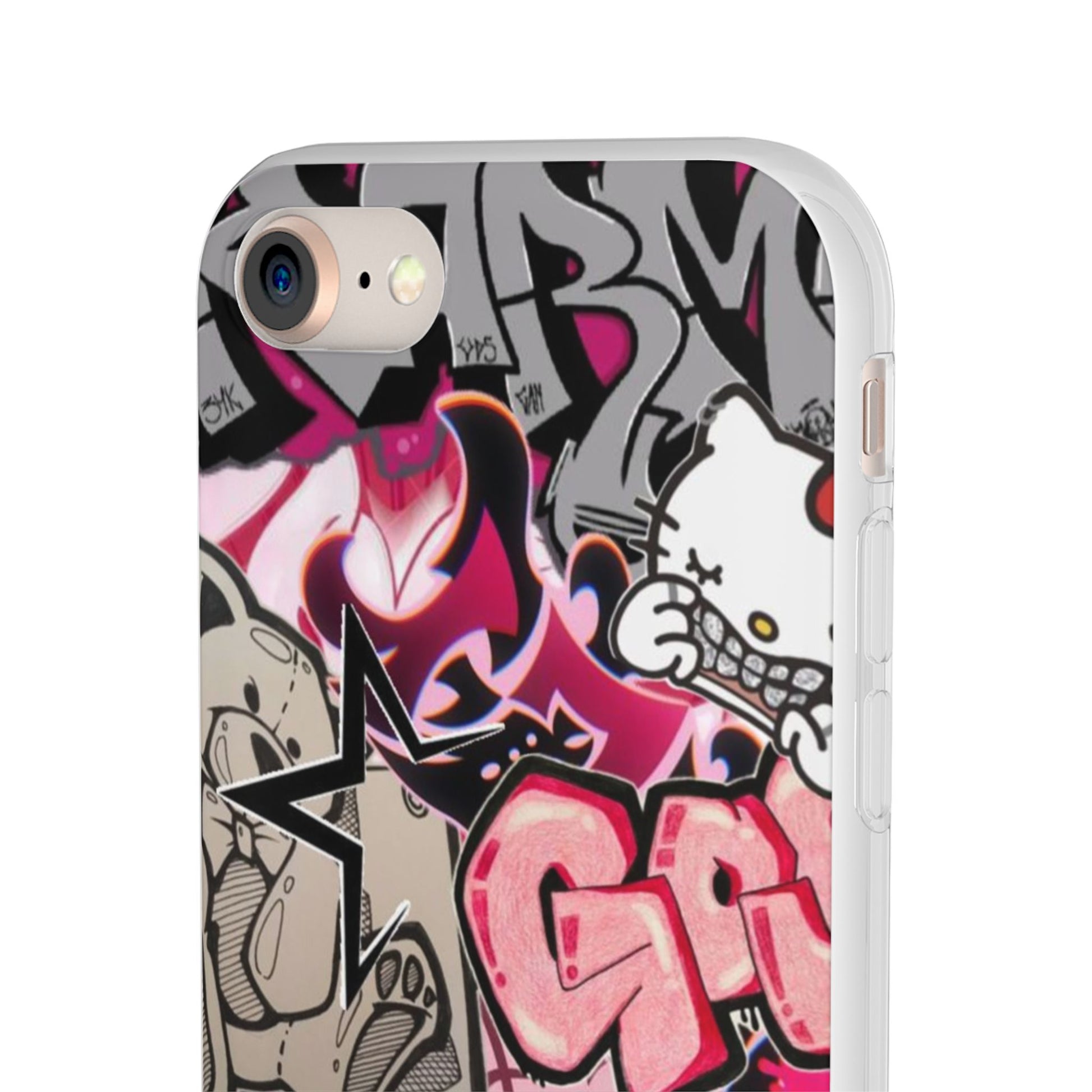 Urban Graffiti Flexi Cases - Colorful Street Art Phone Cover for Trendsetters