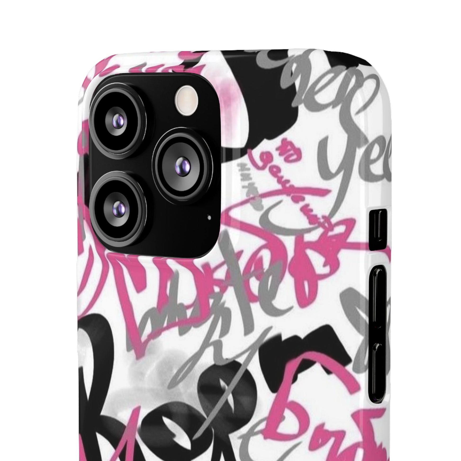 Trendy Graffiti Snap Cases for iPhone - Stylish Protection with Vibrant Art